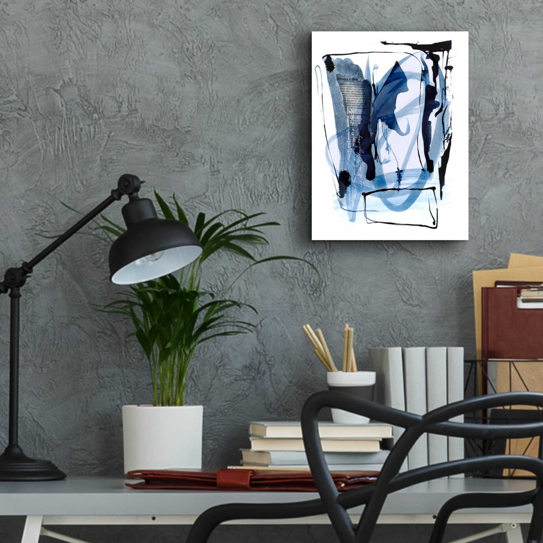 Epic Art 'Story Of Faith Blue' by Andrea Haase Acrylic Glass Wall Art,12x16