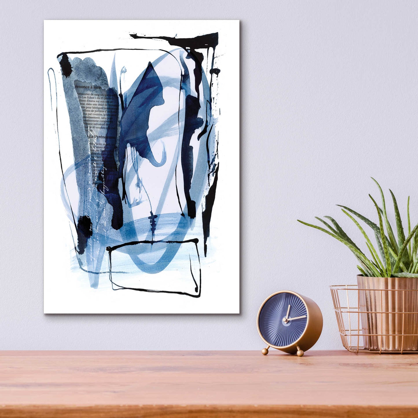 Epic Art 'Story Of Faith Blue' by Andrea Haase Acrylic Glass Wall Art,12x16