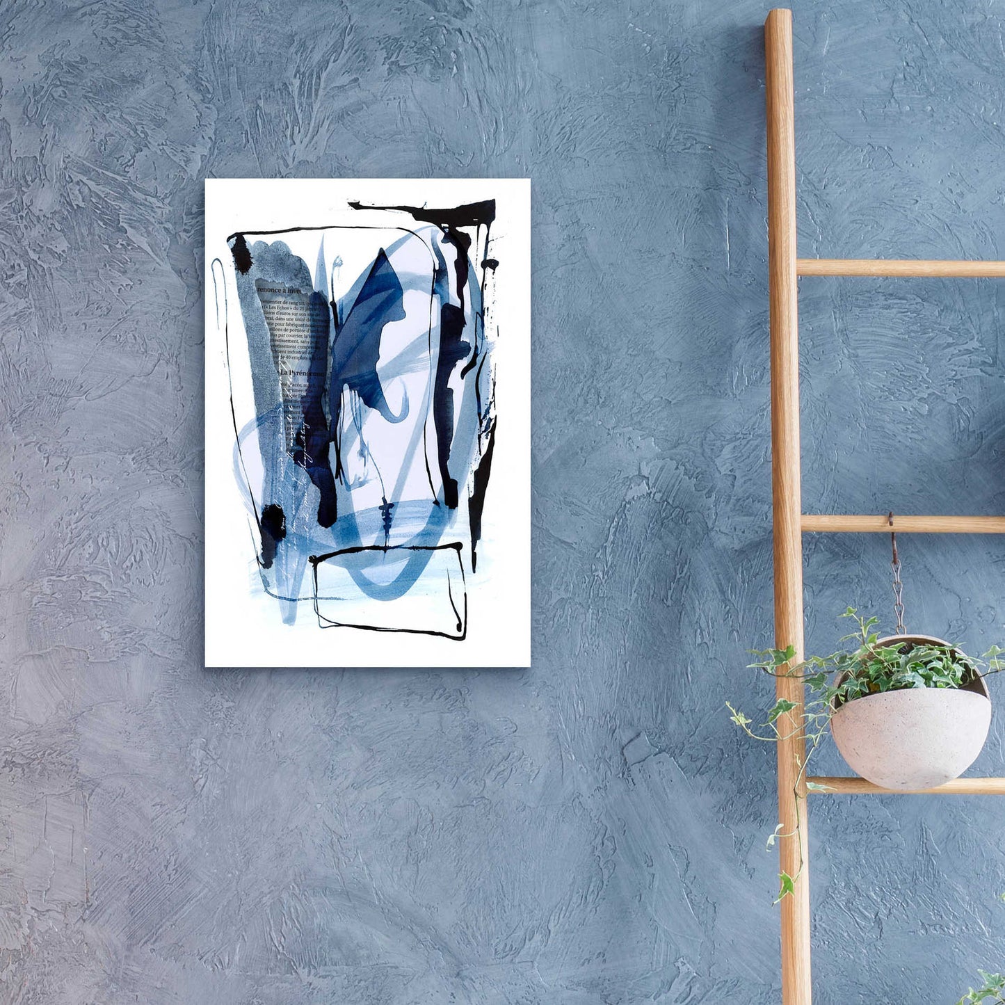 Epic Art 'Story Of Faith Blue' by Andrea Haase Acrylic Glass Wall Art,16x24