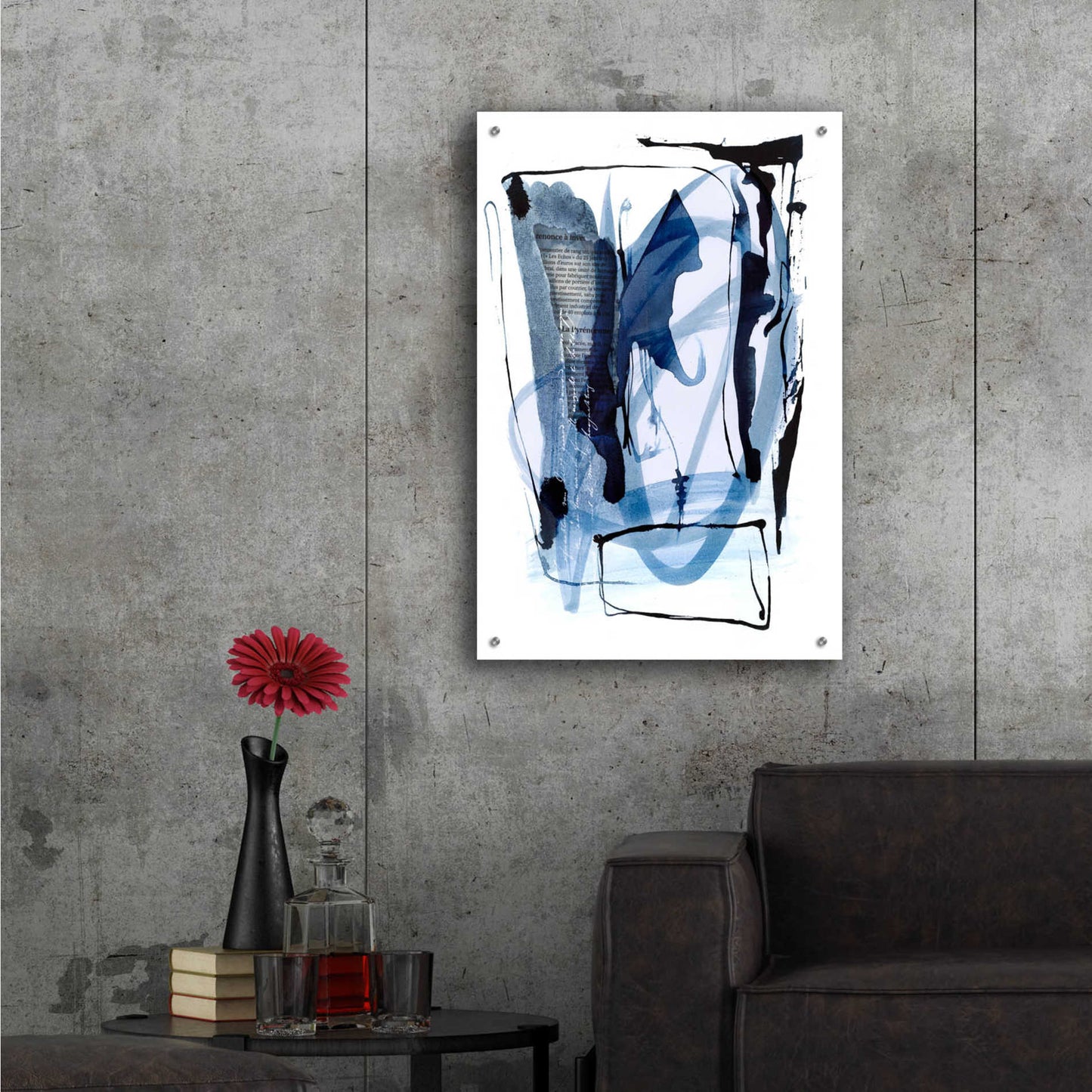 Epic Art 'Story Of Faith Blue' by Andrea Haase Acrylic Glass Wall Art,24x36