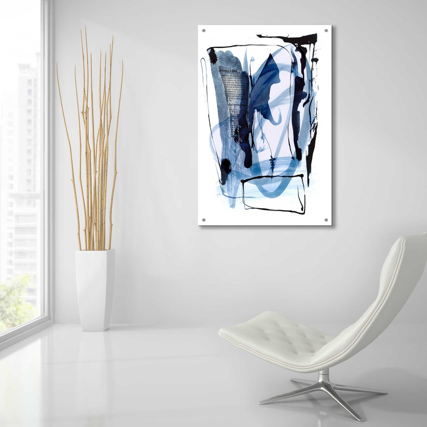 Epic Art 'Story Of Faith Blue' by Andrea Haase Acrylic Glass Wall Art,24x36