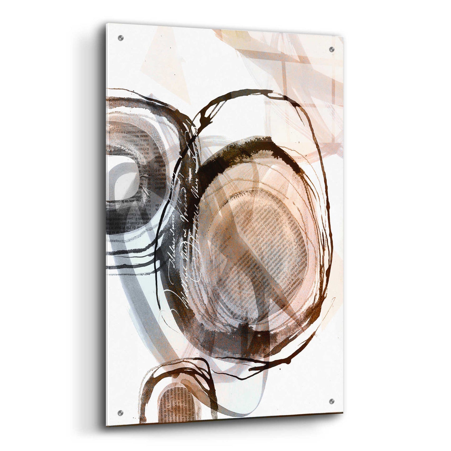 Epic Art 'Story Of Escape Brown' by Andrea Haase Acrylic Glass Wall Art,24x36