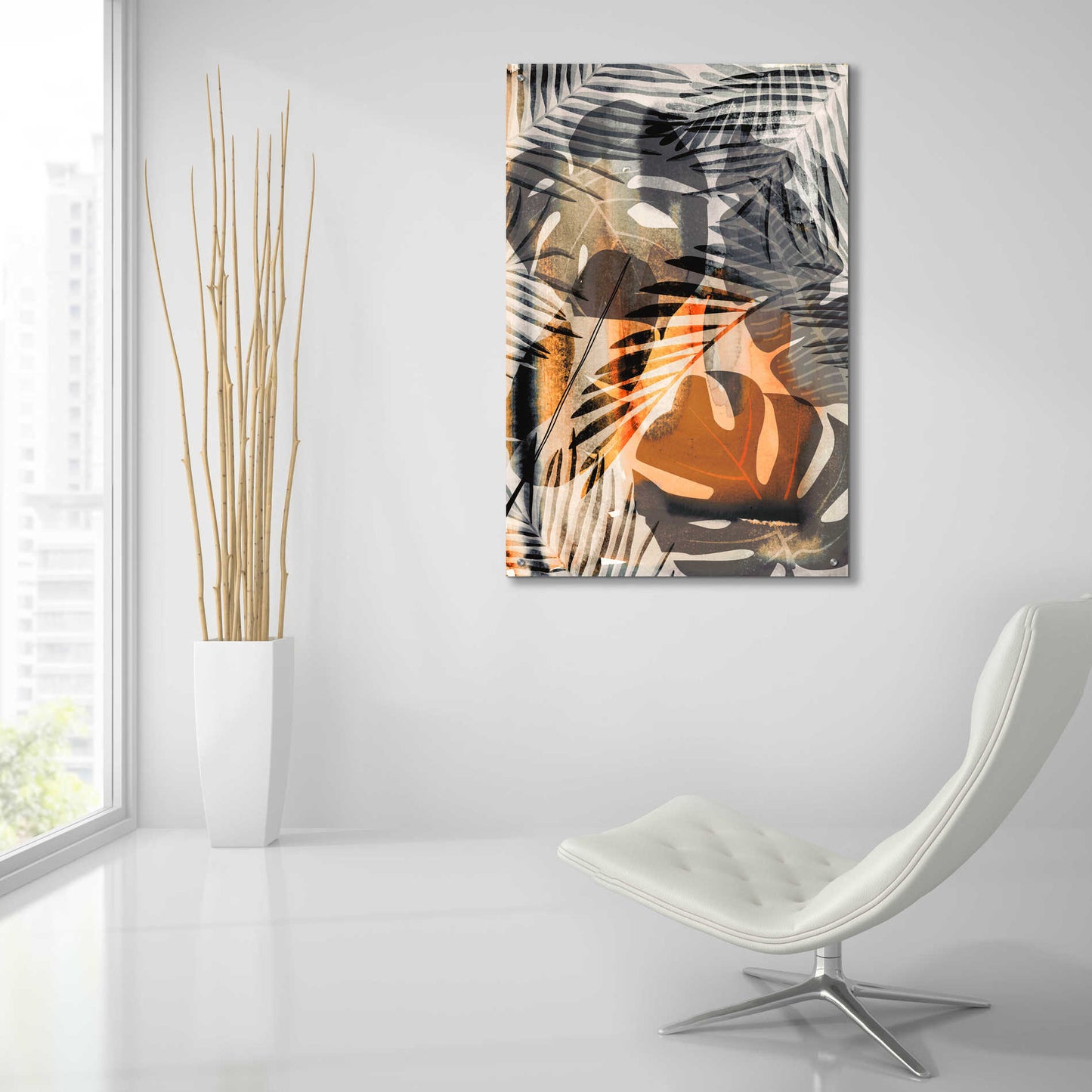 Epic Art 'Exotic Night Orange' by Andrea Haase Acrylic Glass Wall Art,24x36