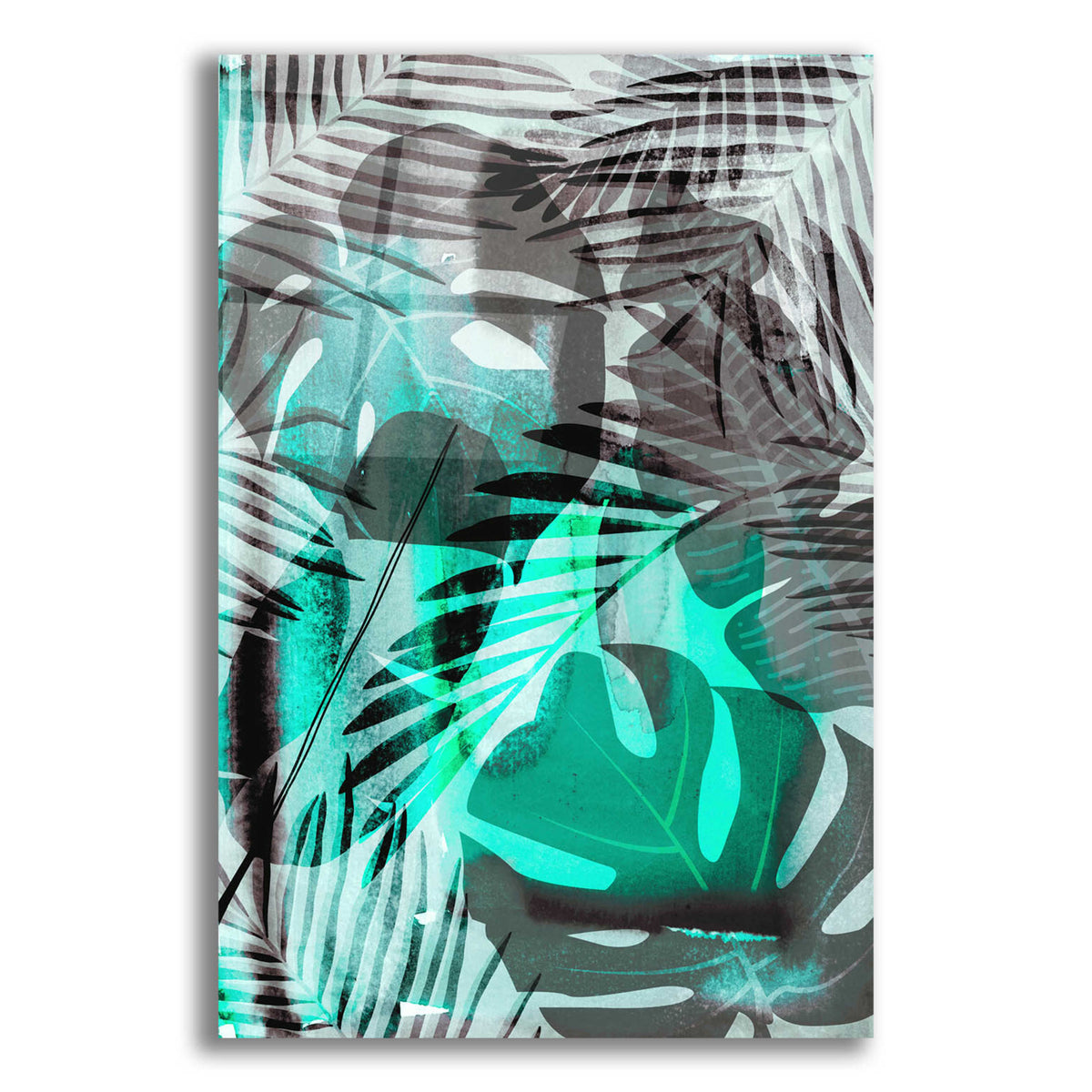 Epic Art 'Exotic Night Green' by Andrea Haase, Acrylic Glass Wall Art