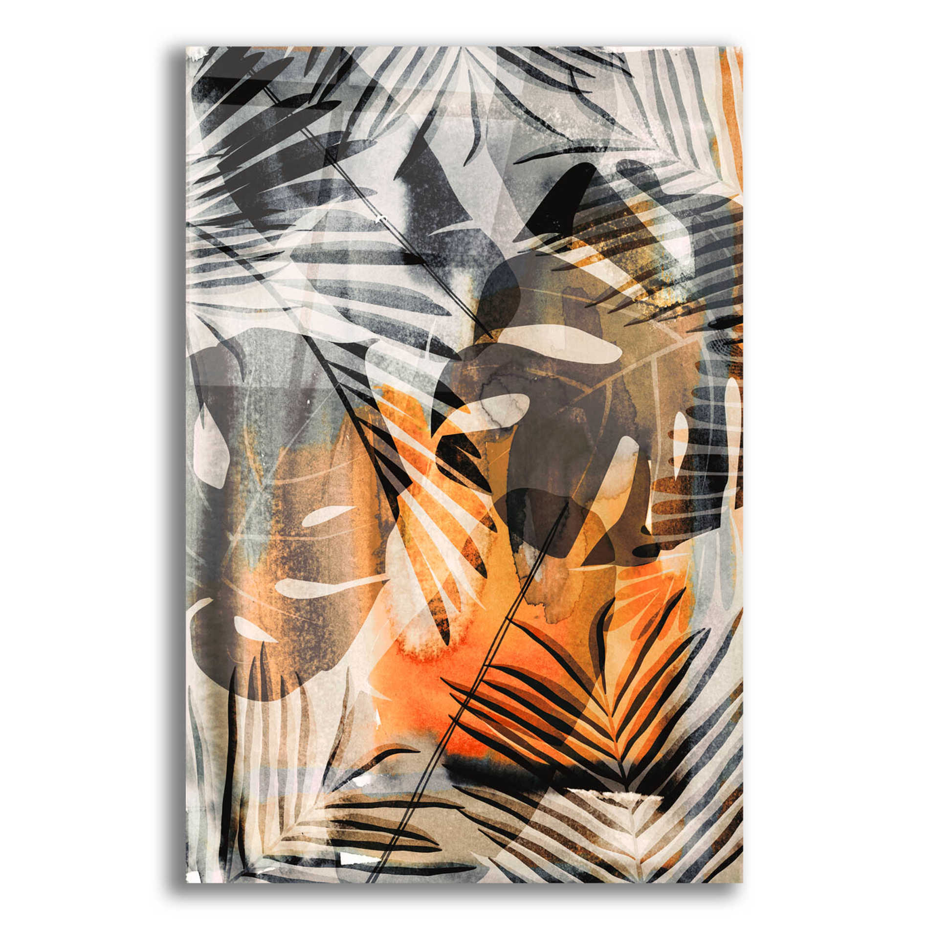 Epic Art 'Exotic Adventure Orange' by Andrea Haase Acrylic Glass Wall Art,16x24