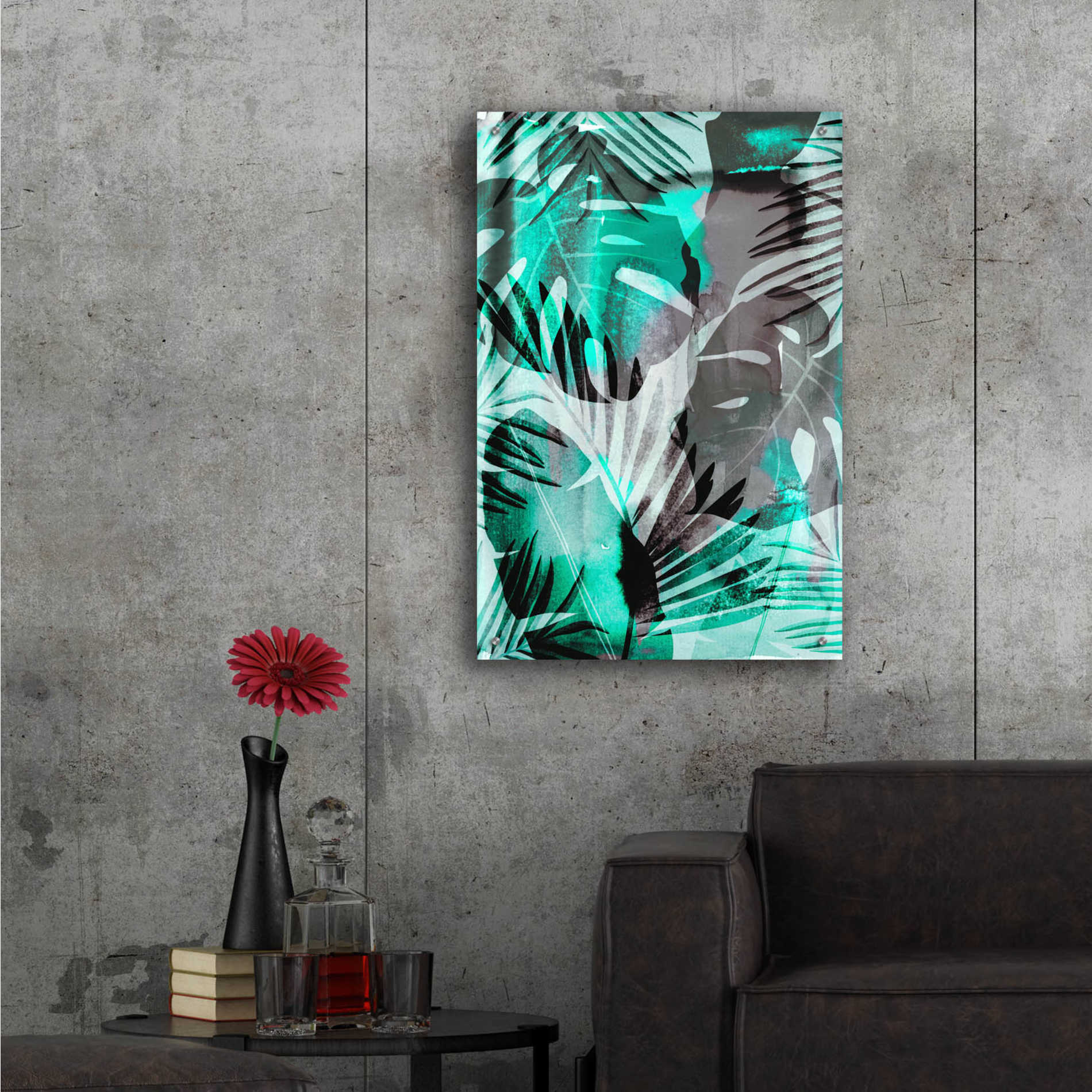 Epic Art 'Exotic Journey Green' by Andrea Haase Acrylic Glass Wall Art,24x36