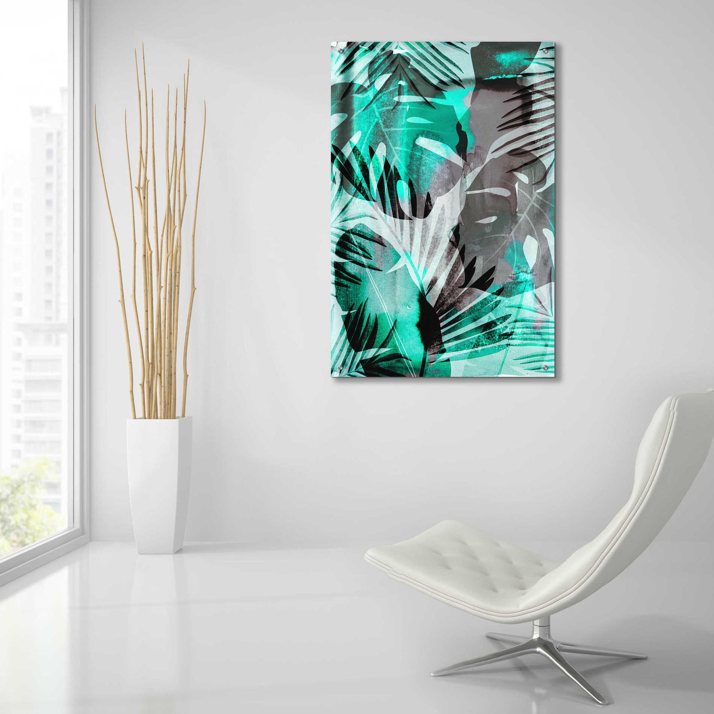 Epic Art 'Exotic Journey Green' by Andrea Haase Acrylic Glass Wall Art,24x36