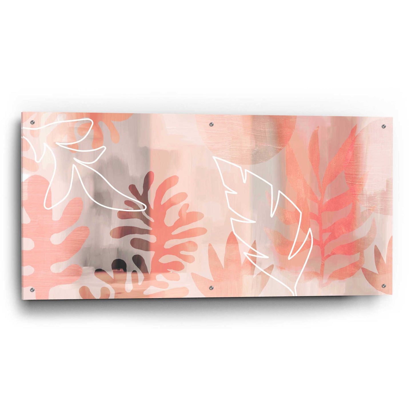 Epic Art 'Plantas Tropicales' by Andrea Haase Acrylic Glass Wall Art,48x24