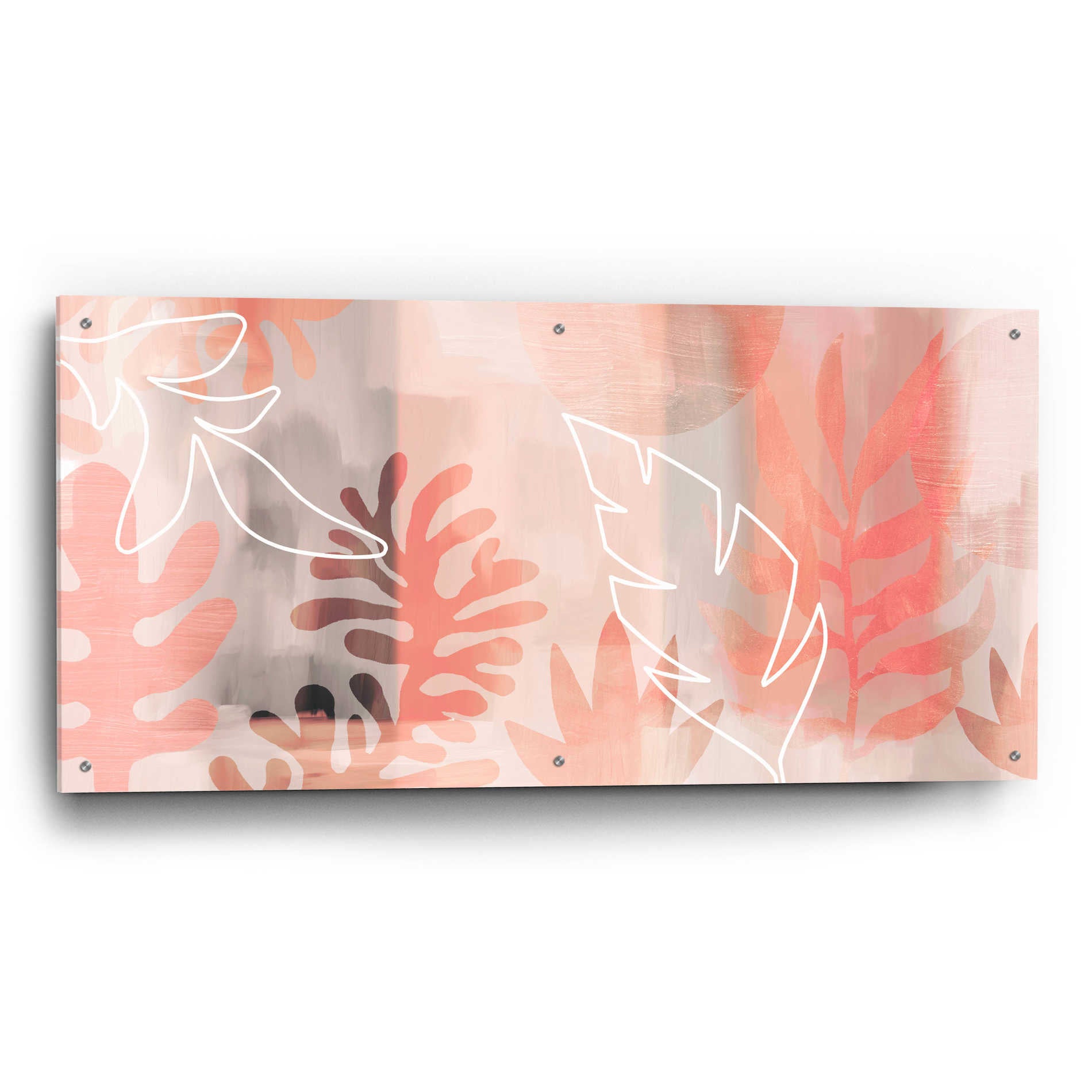 Epic Art 'Plantas Tropicales' by Andrea Haase Acrylic Glass Wall Art,48x24