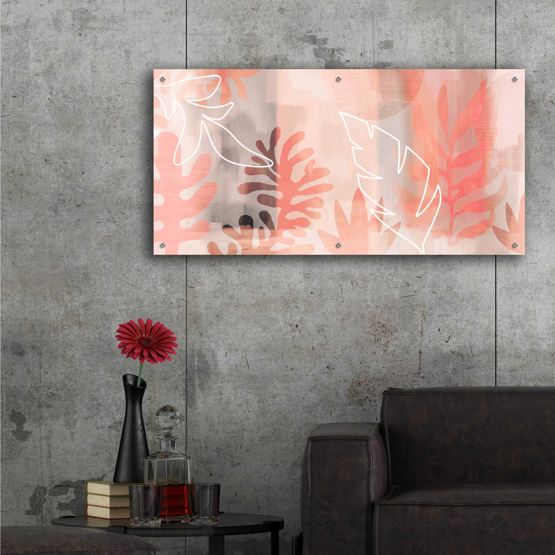 Epic Art 'Plantas Tropicales' by Andrea Haase Acrylic Glass Wall Art,48x24