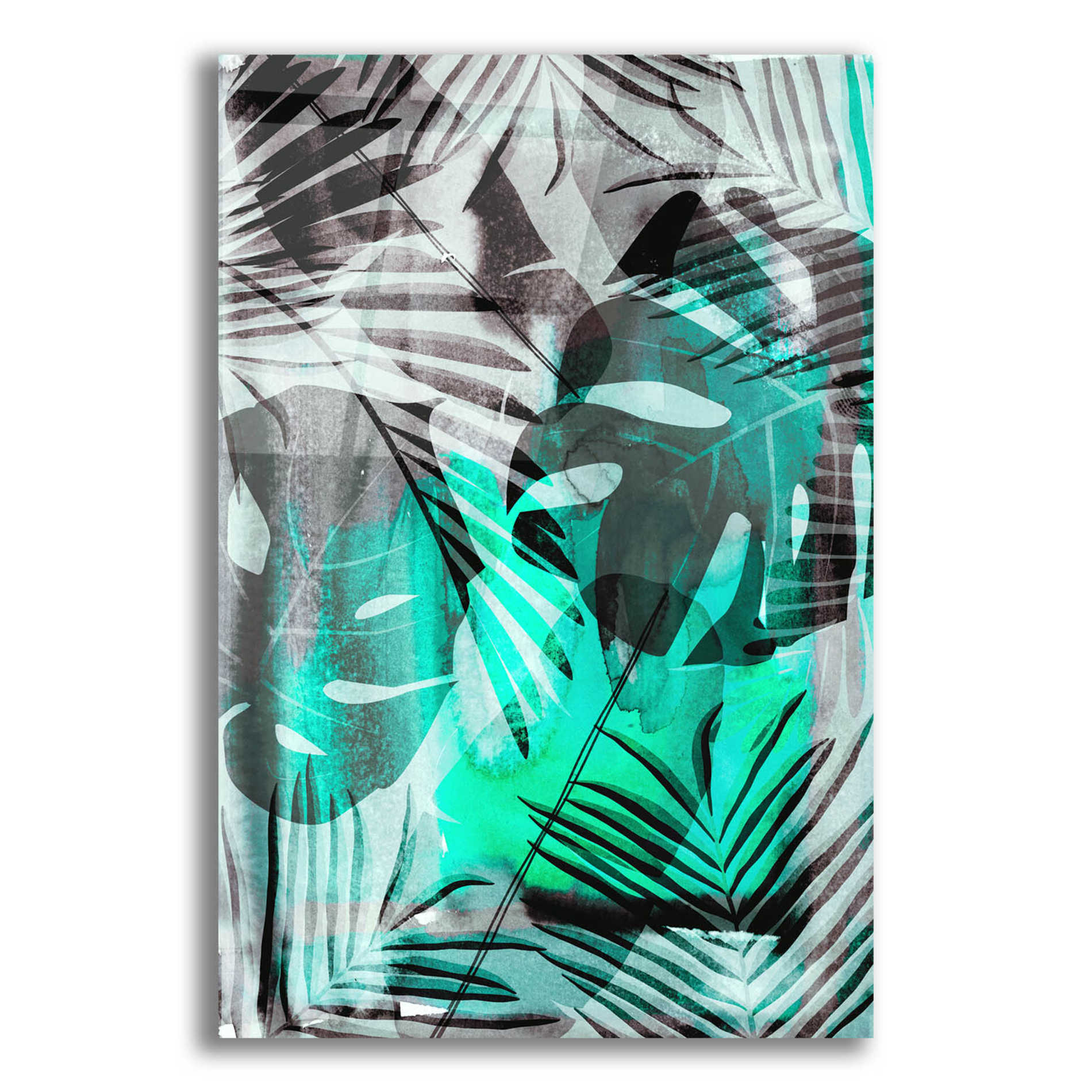 Epic Art 'Exotic Adventure Green' by Andrea Haase Acrylic Glass Wall Art,12x16