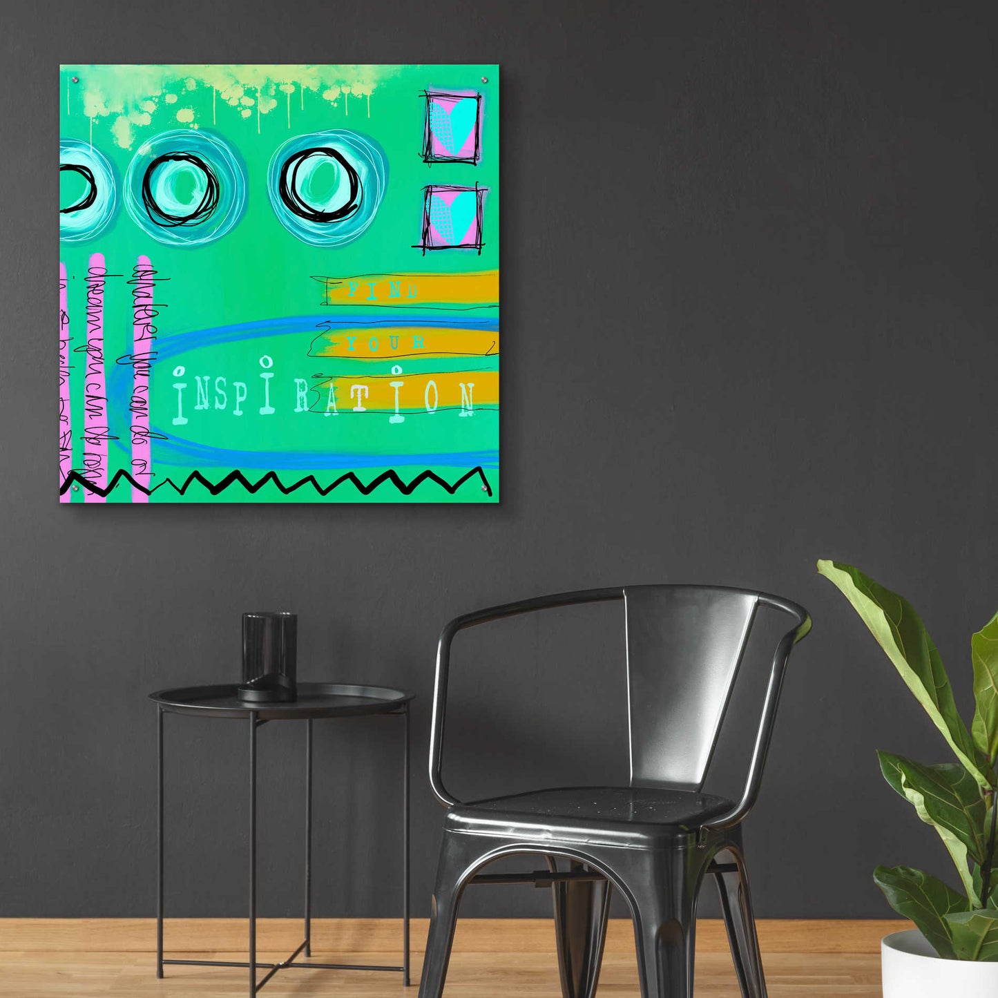 Epic Art 'Abstract Inspiration' by Andrea Haase Acrylic Glass Wall Art,36x36