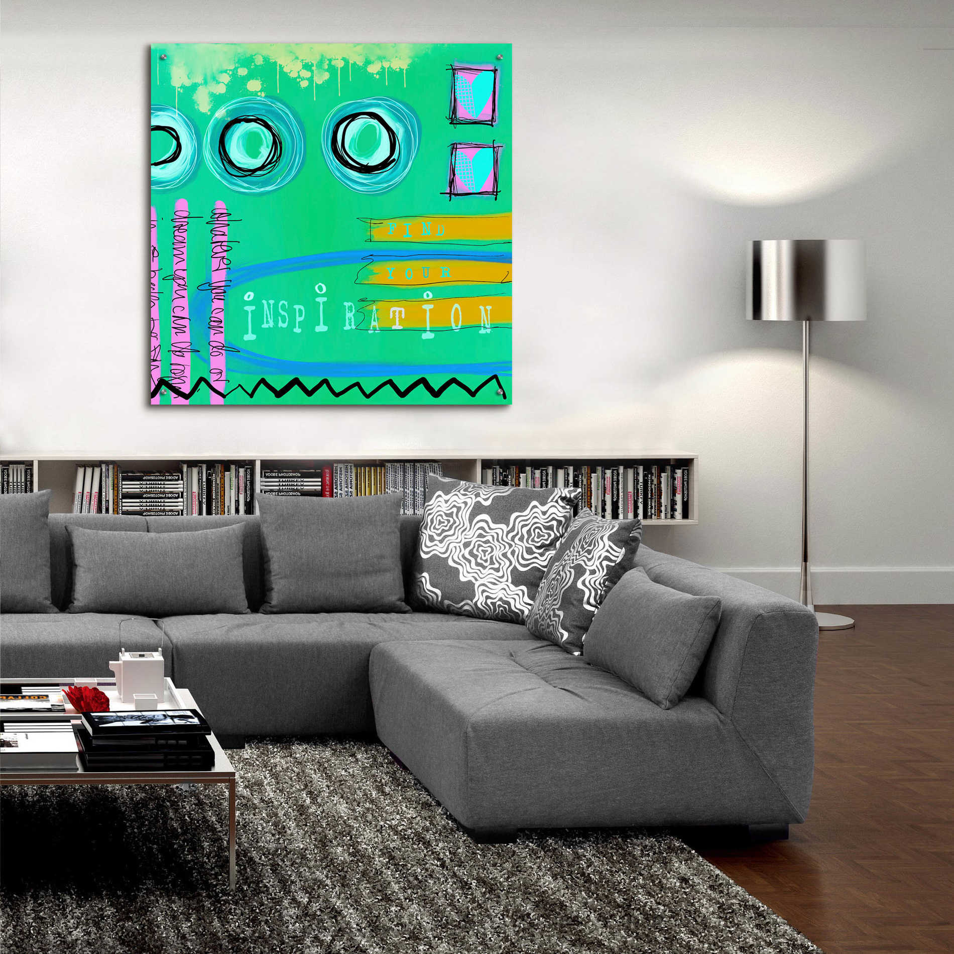 Epic Art 'Abstract Inspiration' by Andrea Haase Acrylic Glass Wall Art,36x36