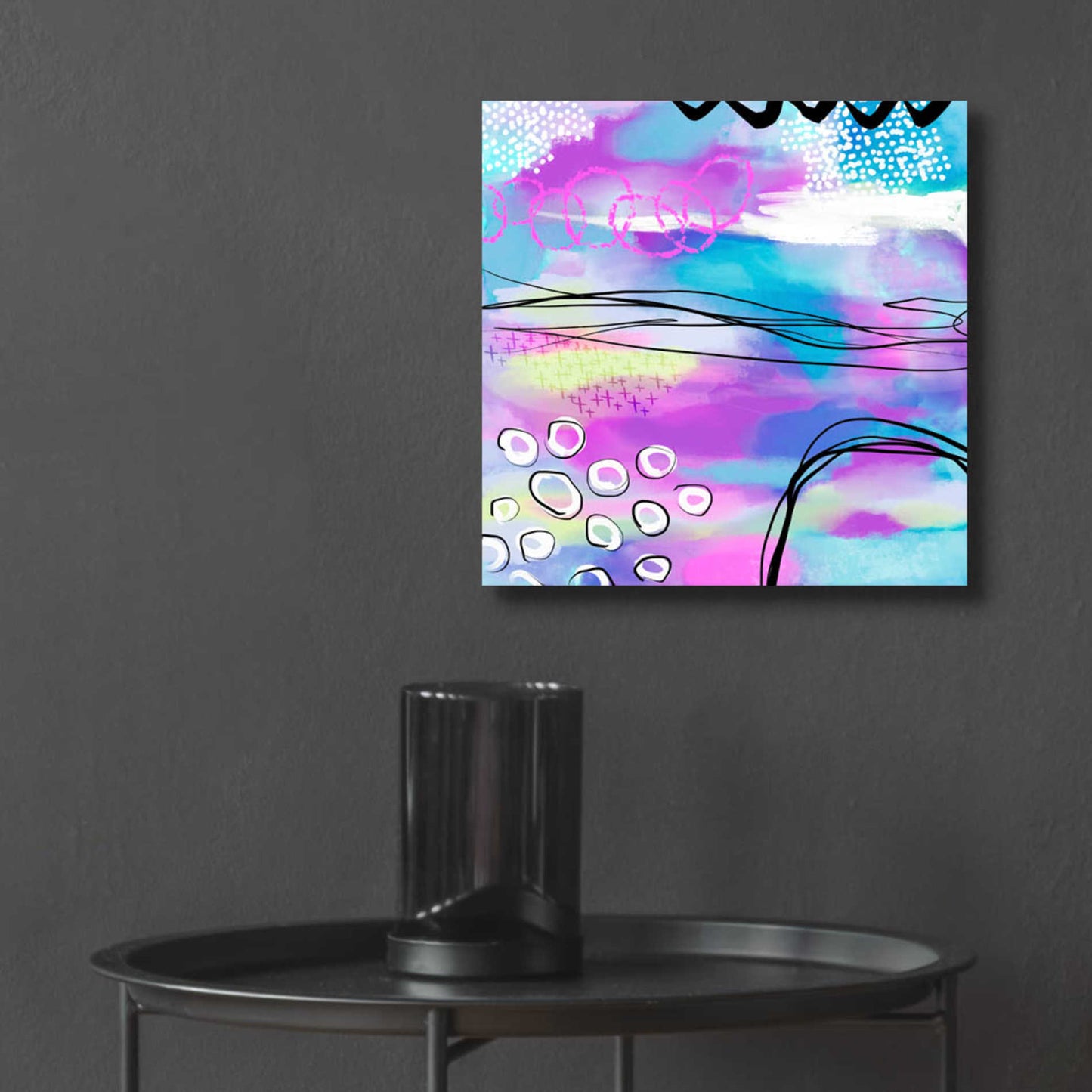 Epic Art 'Abstract Summer Dream' by Andrea Haase Acrylic Glass Wall Art,12x12