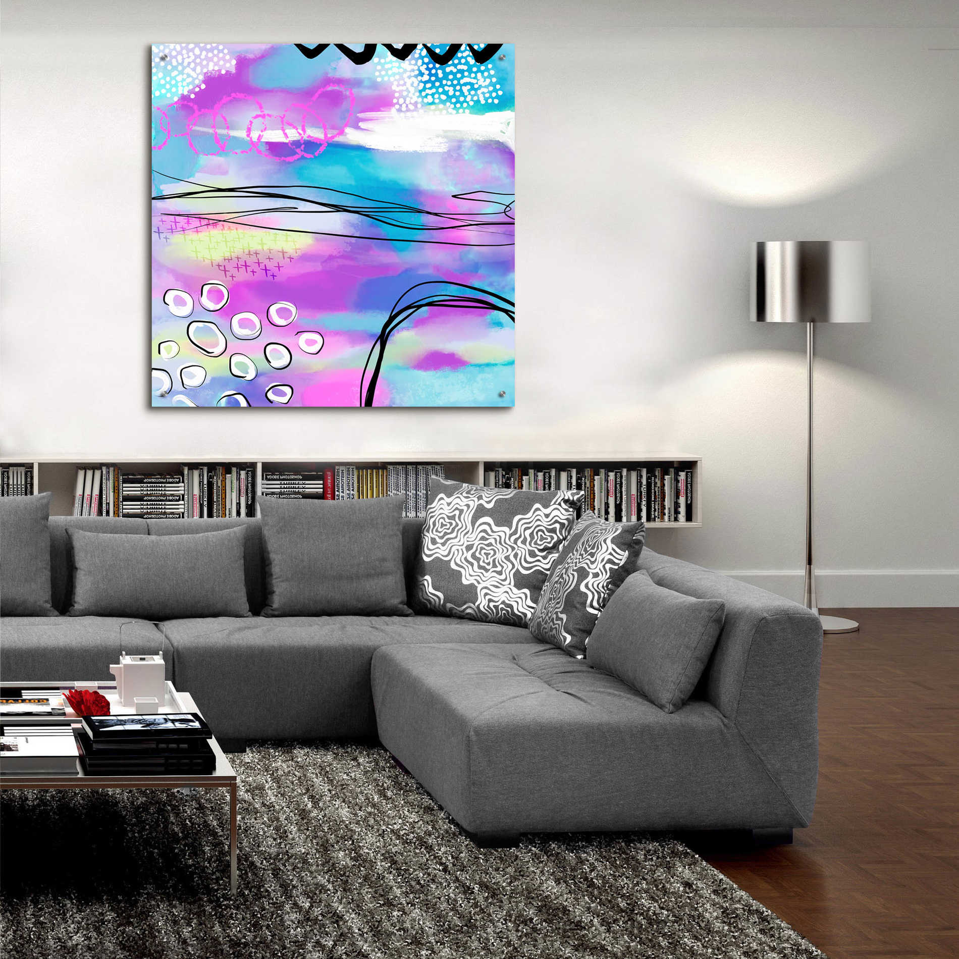 Epic Art 'Abstract Summer Dream' by Andrea Haase Acrylic Glass Wall Art,36x36