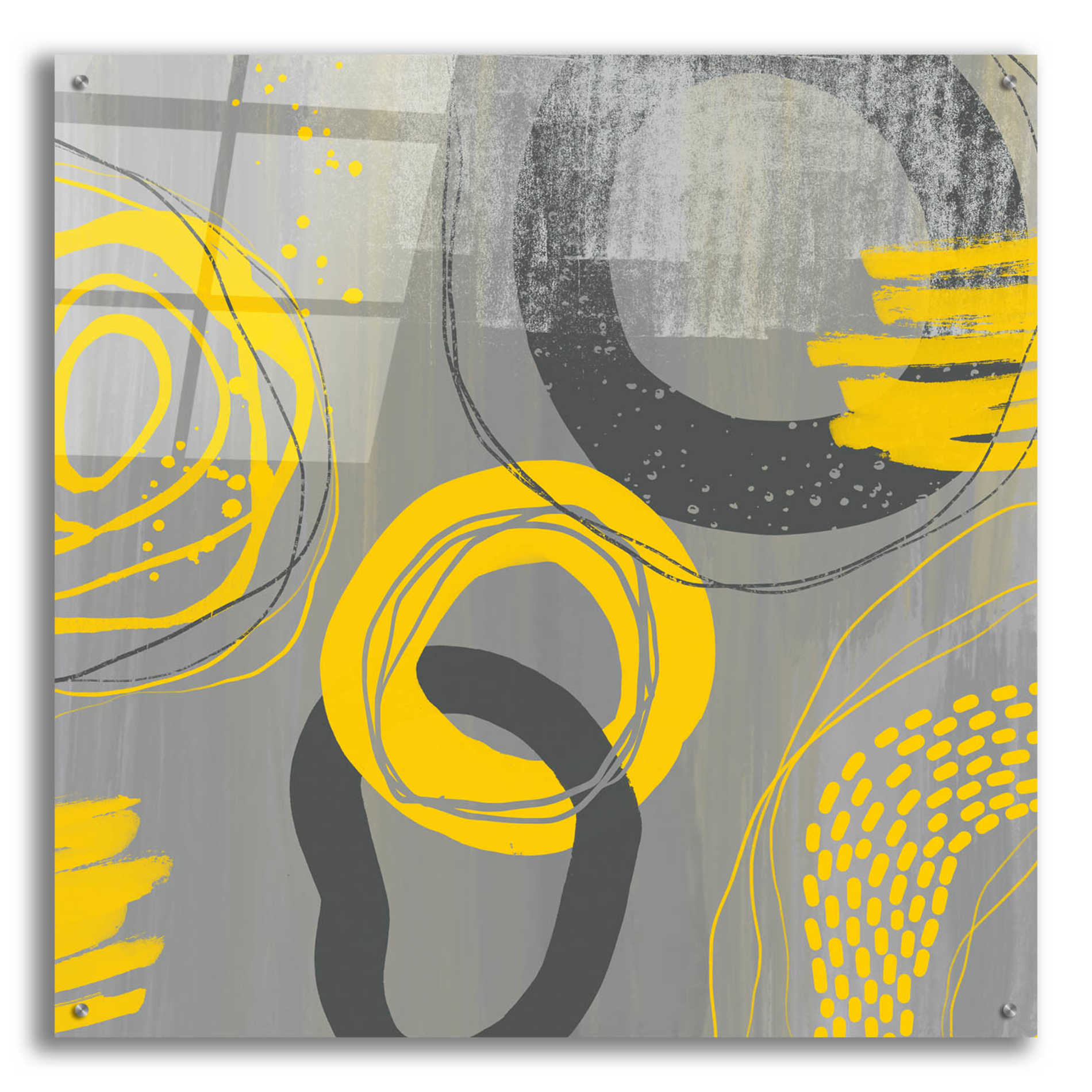 Epic Art 'Abstract Summer Fun' by Andrea Haase Acrylic Glass Wall Art,36x36