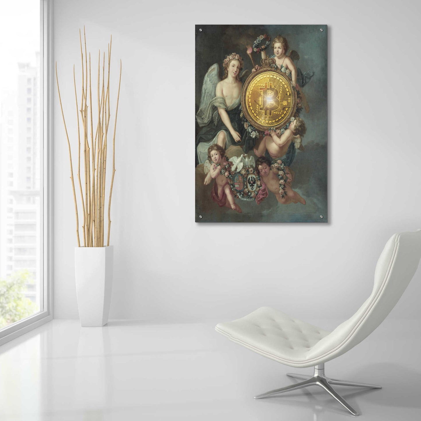 Epic Art 'History Meets Future Iv' by Andrea Haase Acrylic Glass Wall Art,24x36