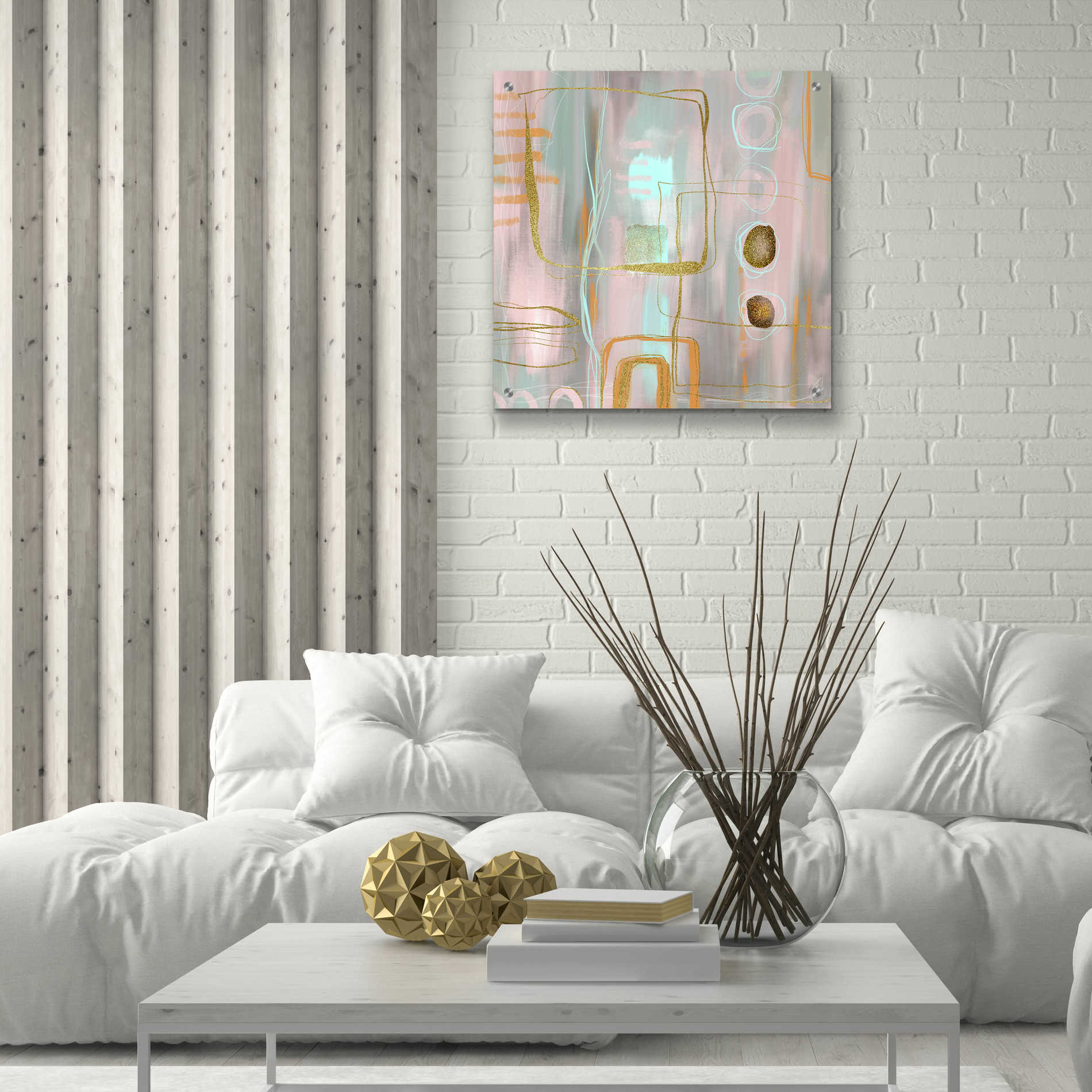 Epic Art 'Faded Elegance' by Andrea Haase Acrylic Glass Wall Art,24x24