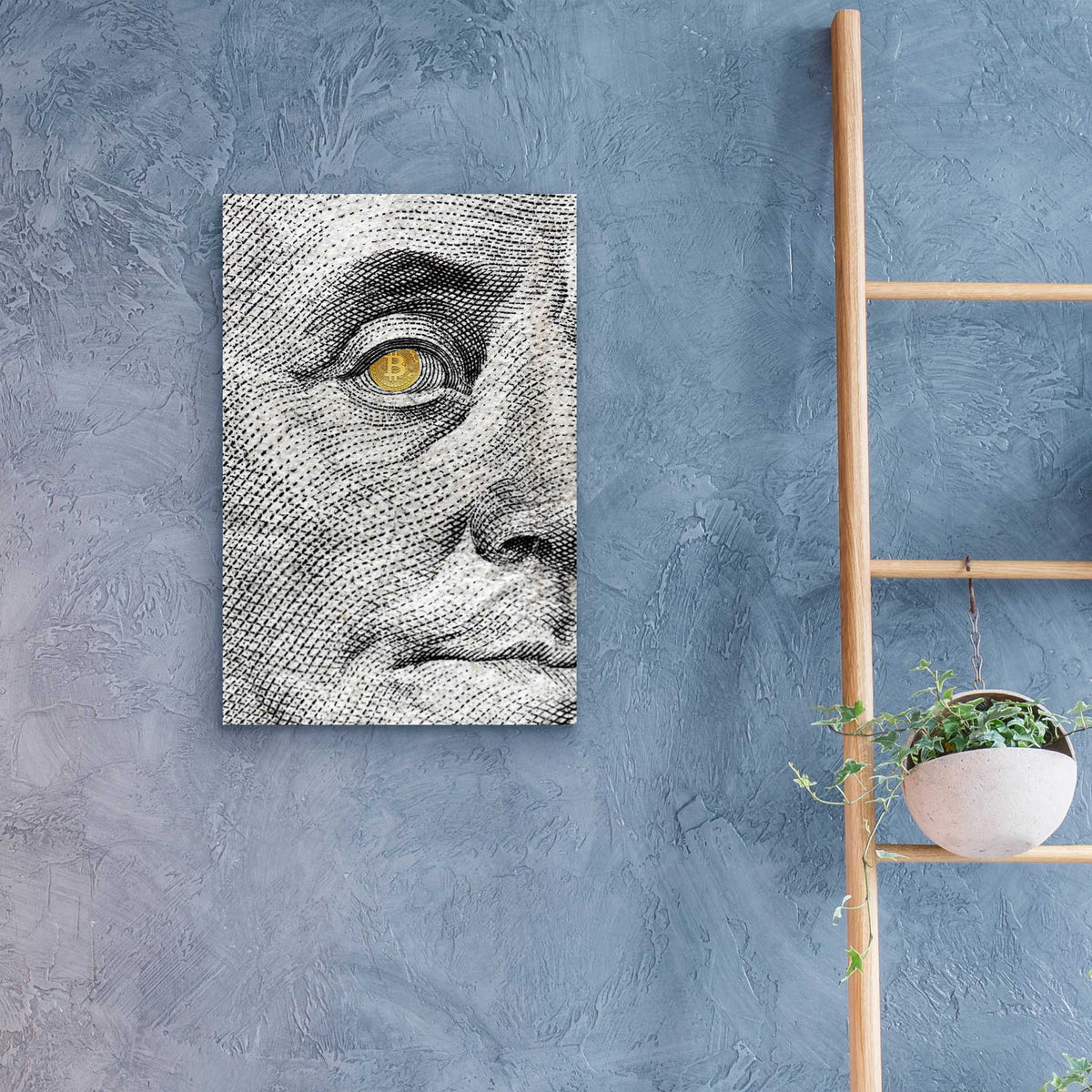 Epic Art 'Money Rules The World' by Andrea Haase Acrylic Glass Wall Art,16x24