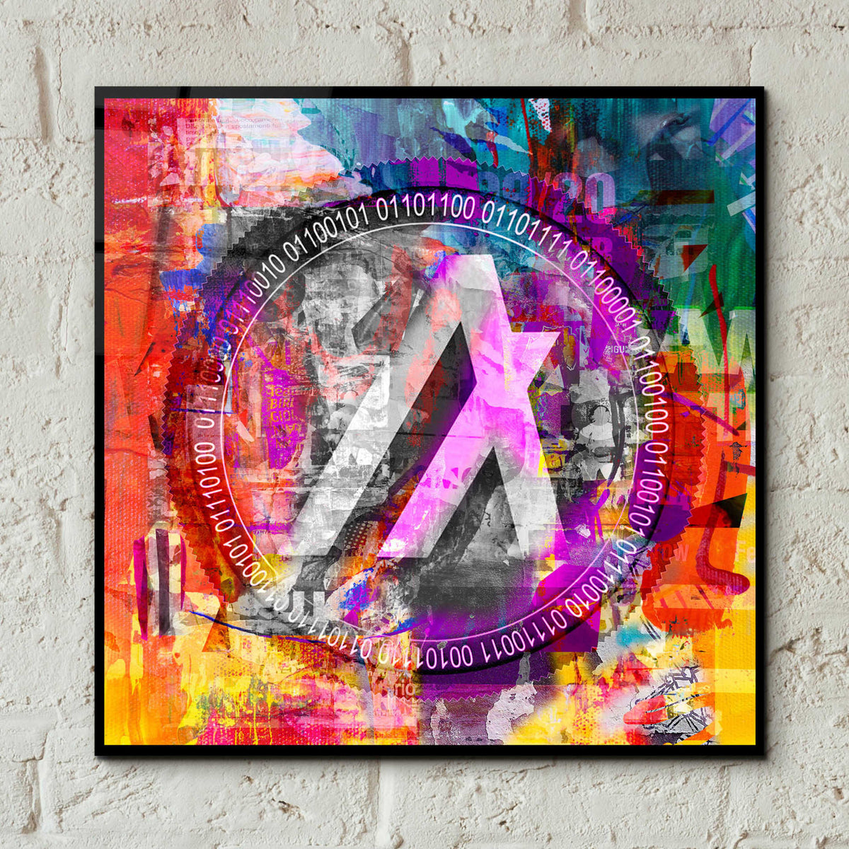 Epic Art 'Algo Algorand Crypto In Color' by Epic Art Portfolio, Acrylic Glass Wall Art,12x12
