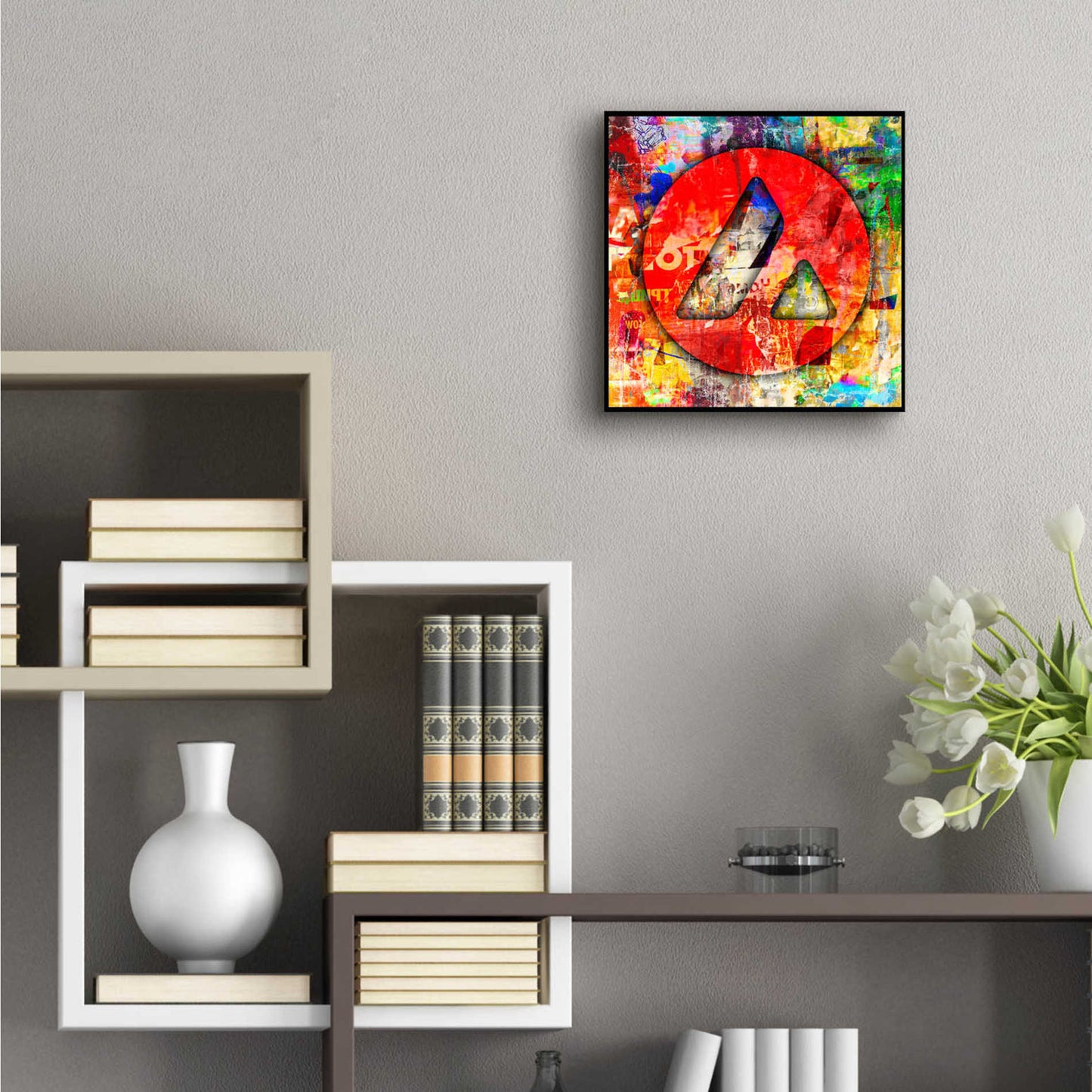 Epic Art 'Avax Avalanche Crypto In Color' by Epic Art Portfolio, Acrylic Glass Wall Art,12x12