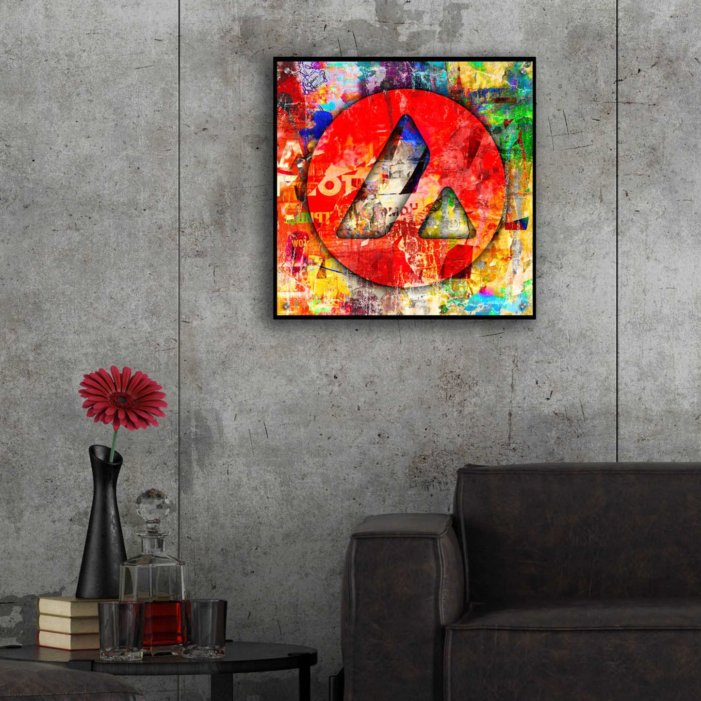 Epic Art 'Avax Avalanche Crypto In Color' by Epic Art Portfolio, Acrylic Glass Wall Art,24x24