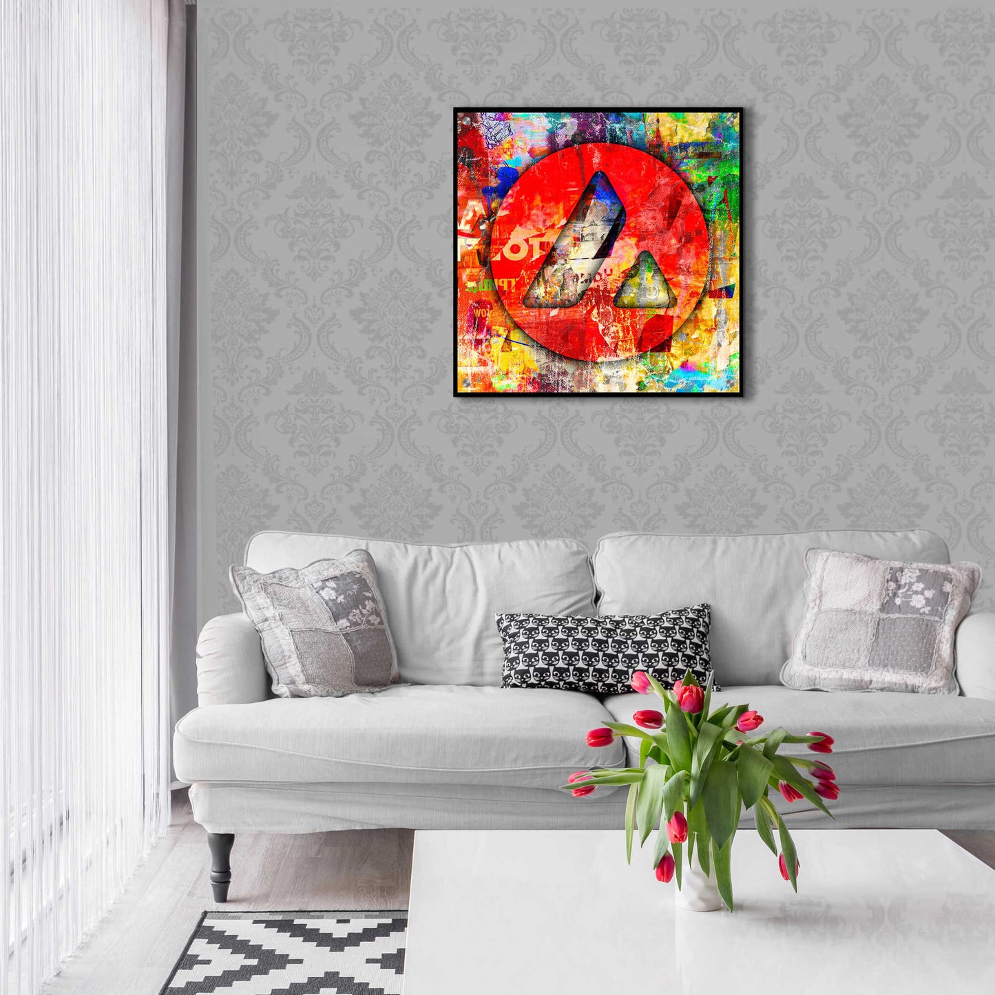 Epic Art 'Avax Avalanche Crypto In Color' by Epic Art Portfolio, Acrylic Glass Wall Art,24x24