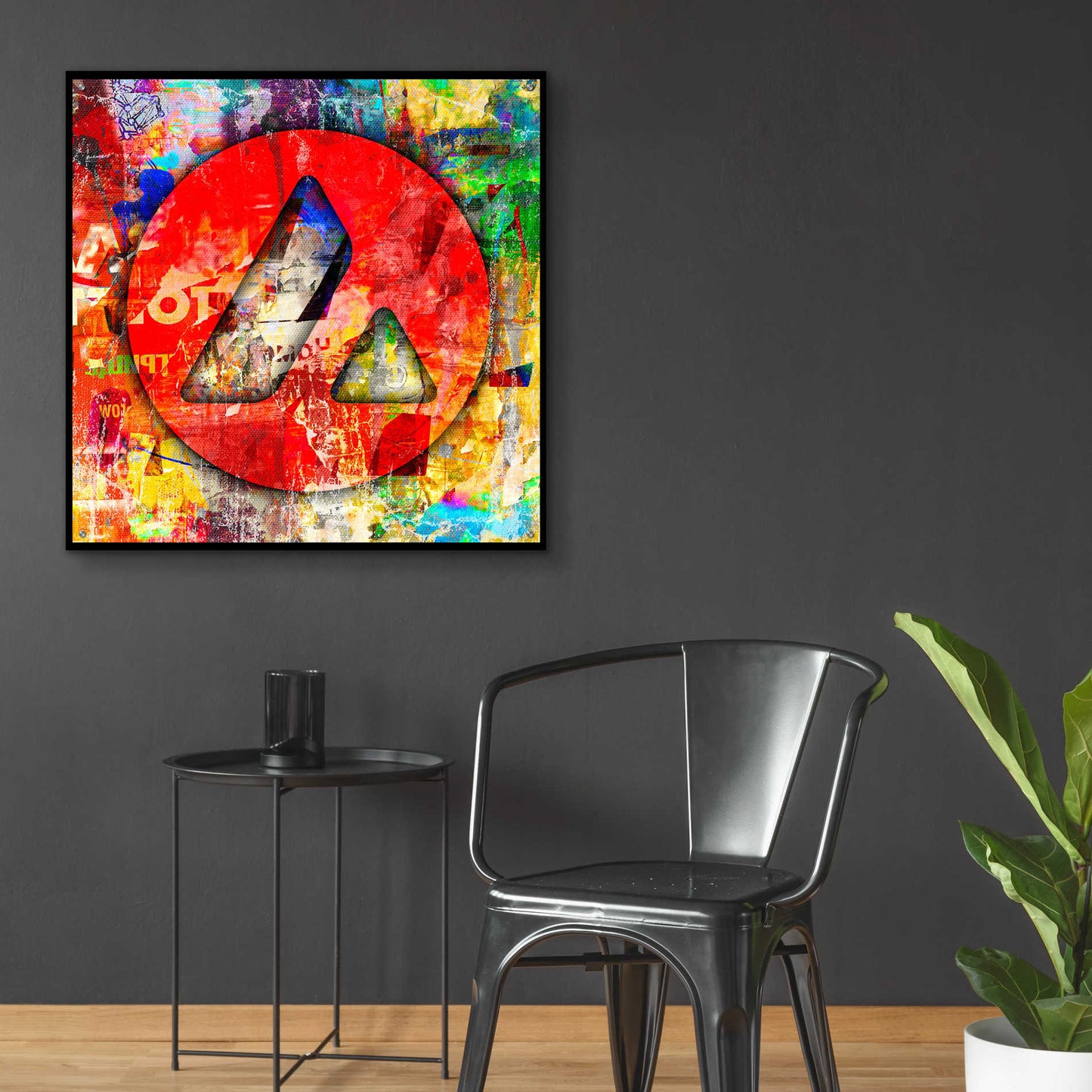 Epic Art 'Avax Avalanche Crypto In Color' by Epic Art Portfolio, Acrylic Glass Wall Art,36x36