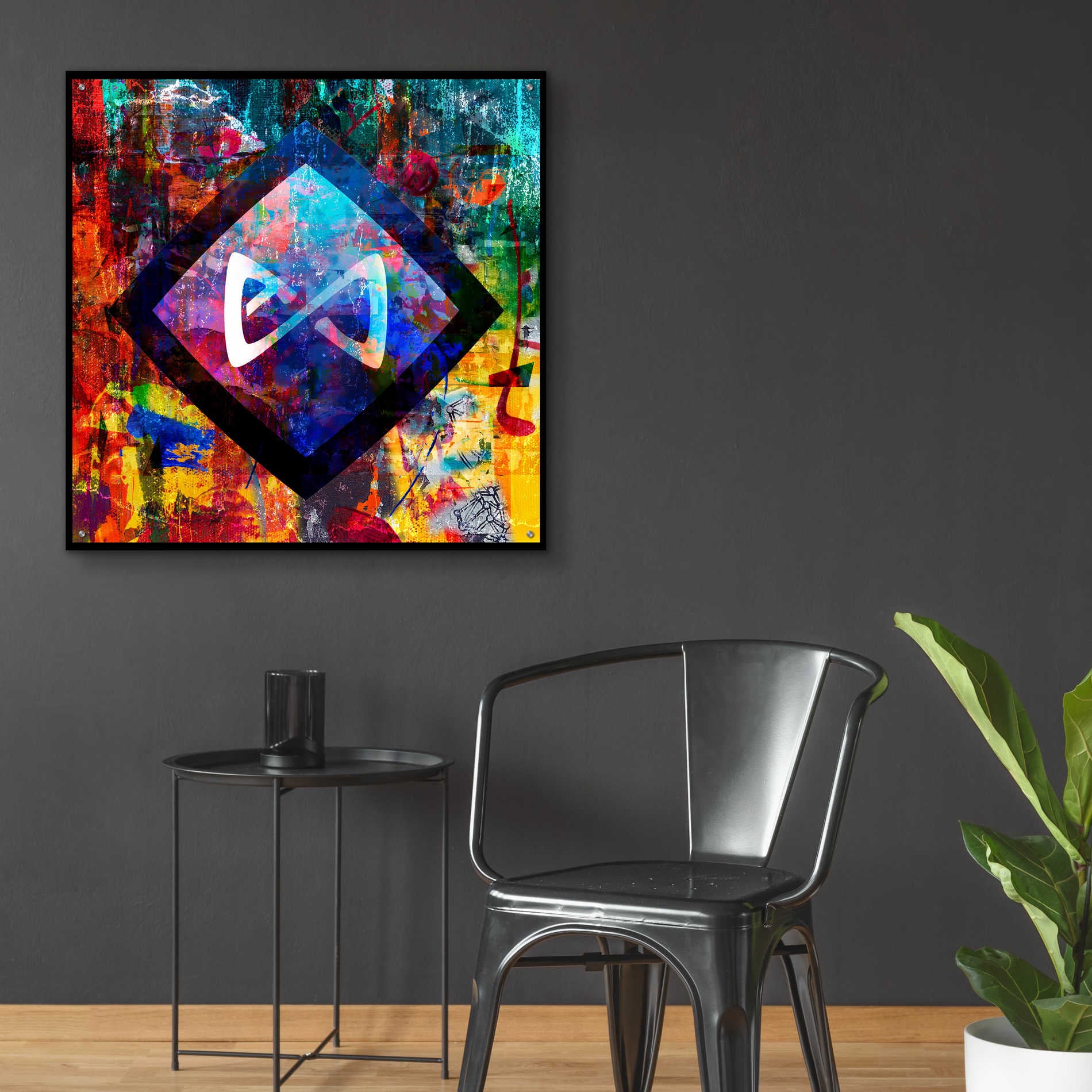 Epic Art 'Axs Axie Crypto In Color' by Epic Art Portfolio, Acrylic Glass Wall Art,36x36