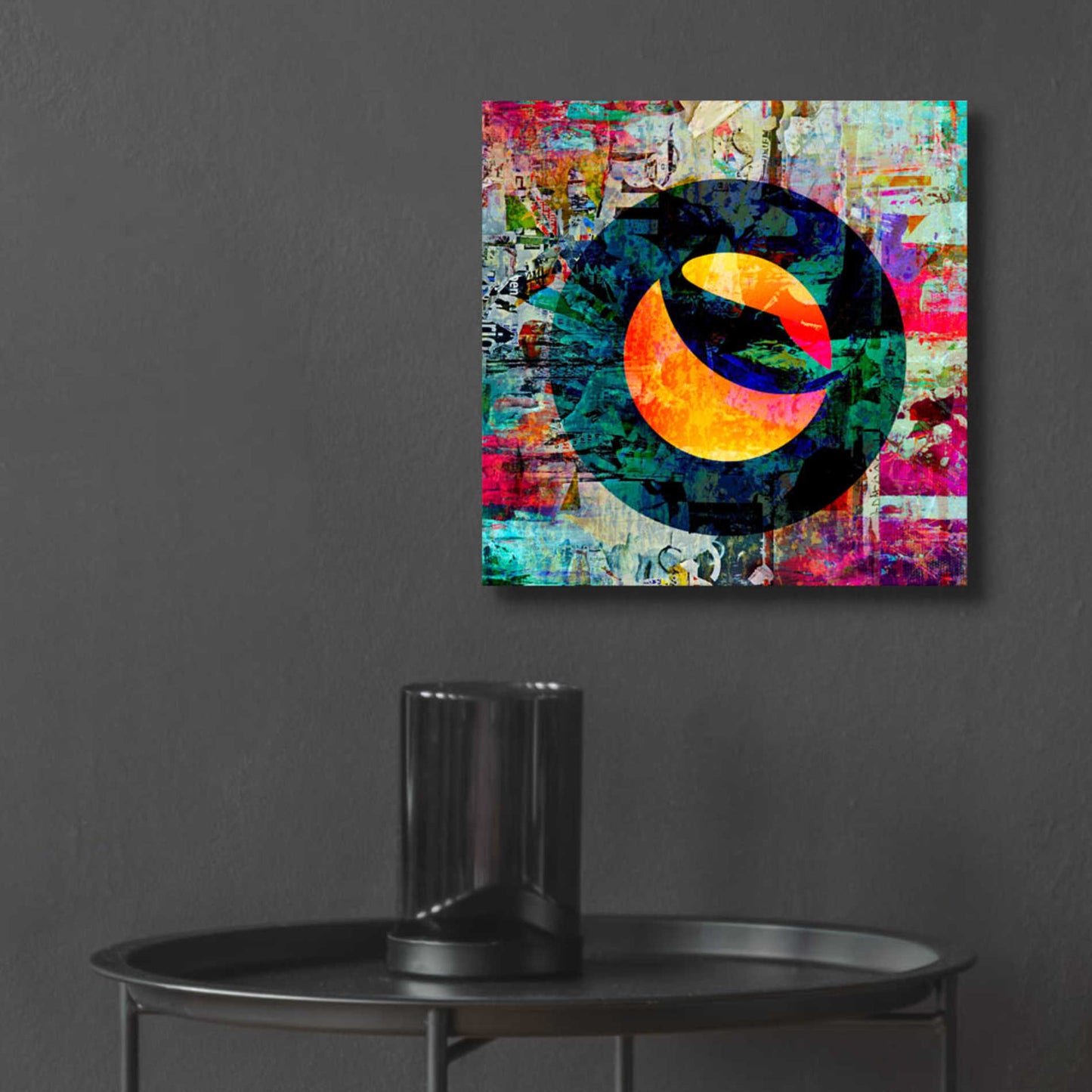 Epic Art 'Luna Terra Crypto In Color' by Epic Art Portfolio, Acrylic Glass Wall Art,12x12