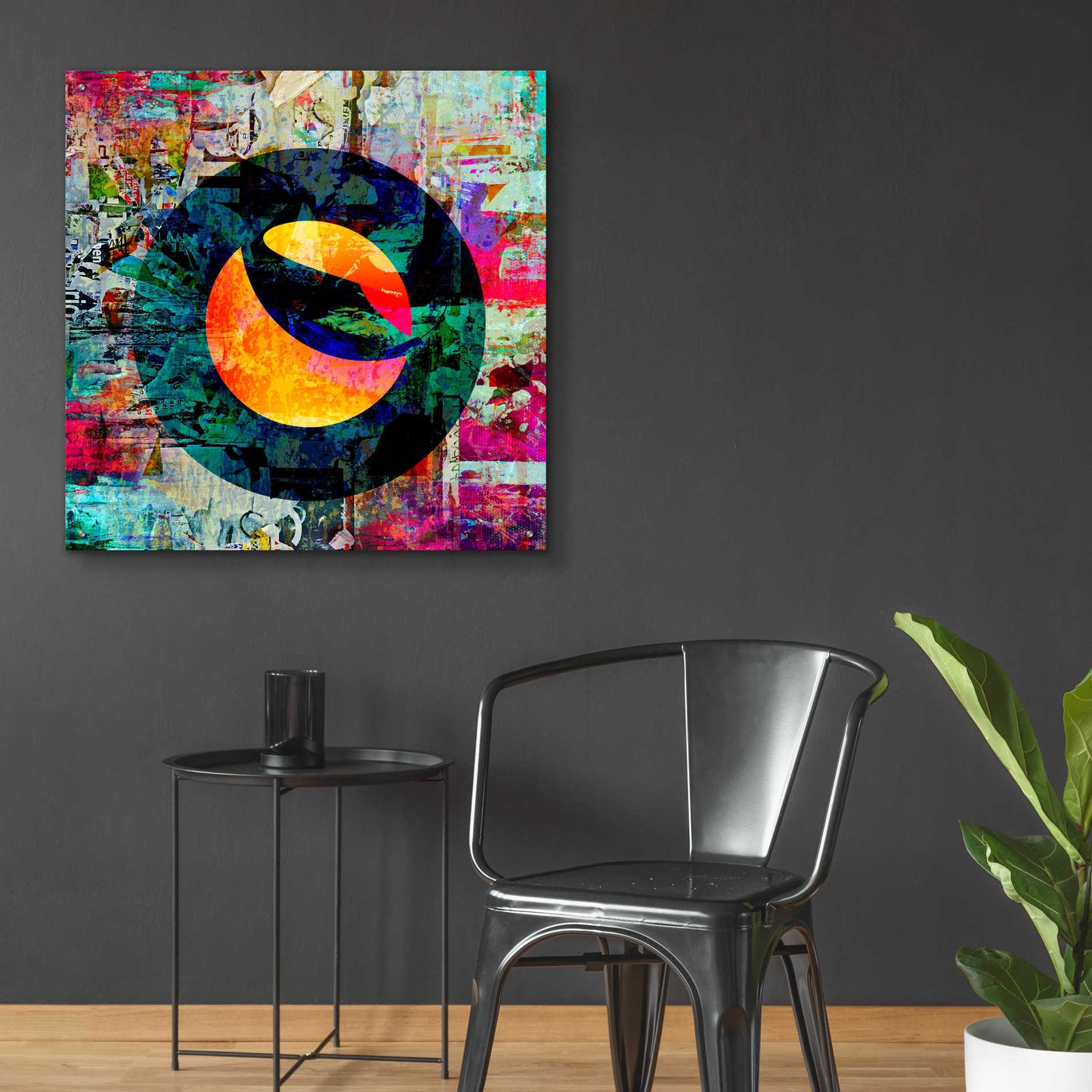 Epic Art 'Luna Terra Crypto In Color' by Epic Art Portfolio, Acrylic Glass Wall Art,36x36