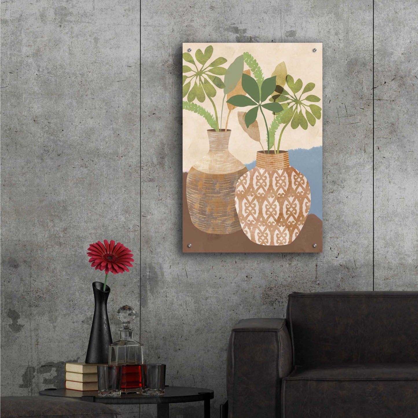 Epic Art 'Boho Still Life I' by Flora Kouta Acrylic Glass Wall Art,24x36