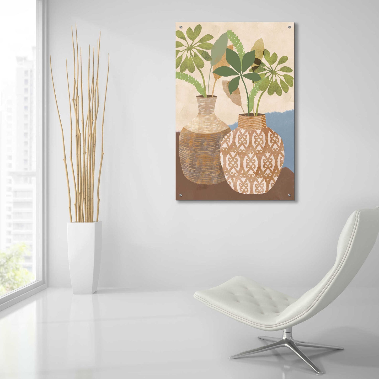 Epic Art 'Boho Still Life I' by Flora Kouta Acrylic Glass Wall Art,24x36