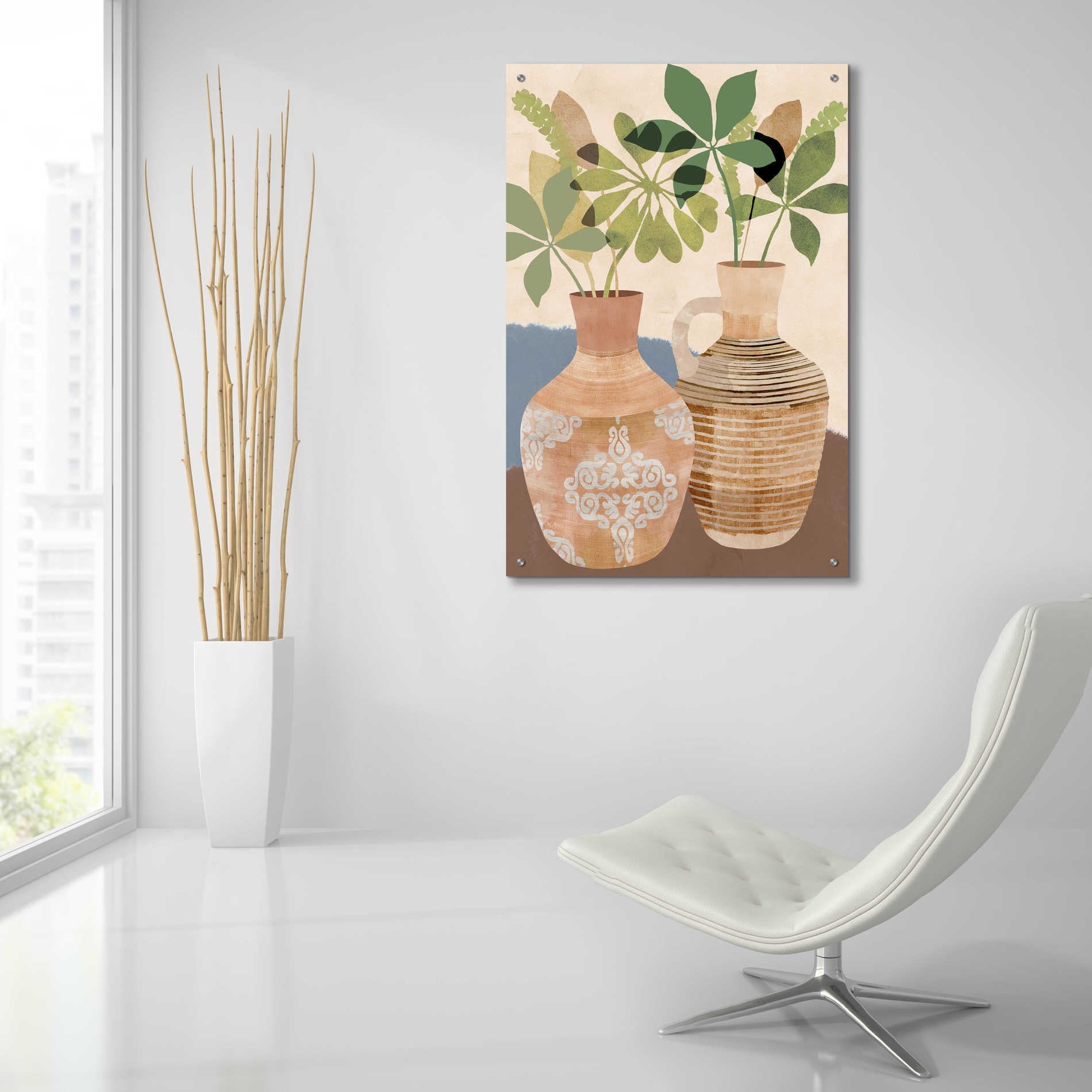 Epic Art 'Boho Still Life II' by Flora Kouta Acrylic Glass Wall Art,24x36