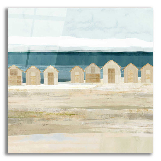 Epic Art 'Stone Bay Huts II' by Flora Kouta Acrylic Glass Wall Art