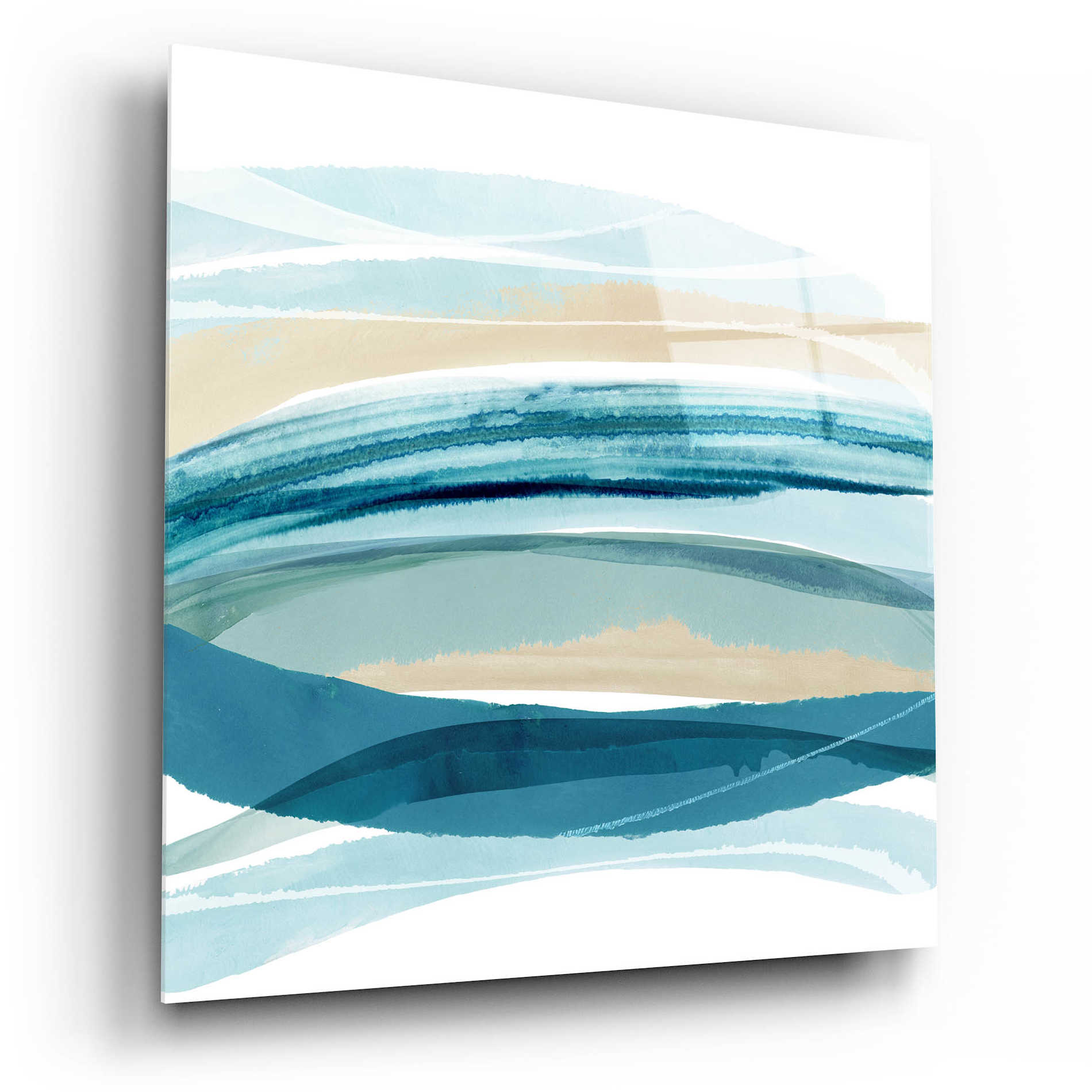 Epic Art 'Cirrus Flow I' by Flora Kouta Acrylic Glass Wall Art,12x12