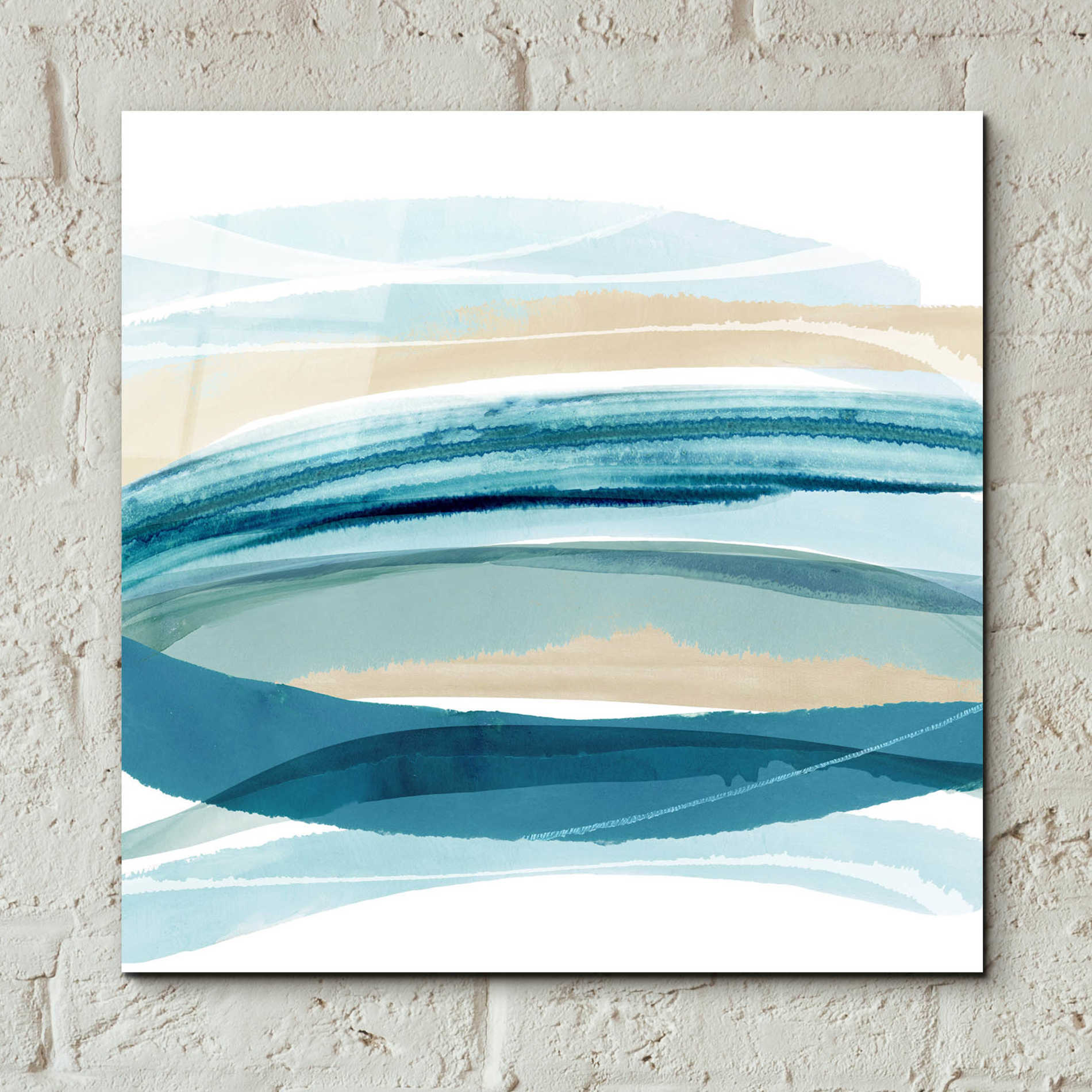 Epic Art 'Cirrus Flow I' by Flora Kouta Acrylic Glass Wall Art,12x12