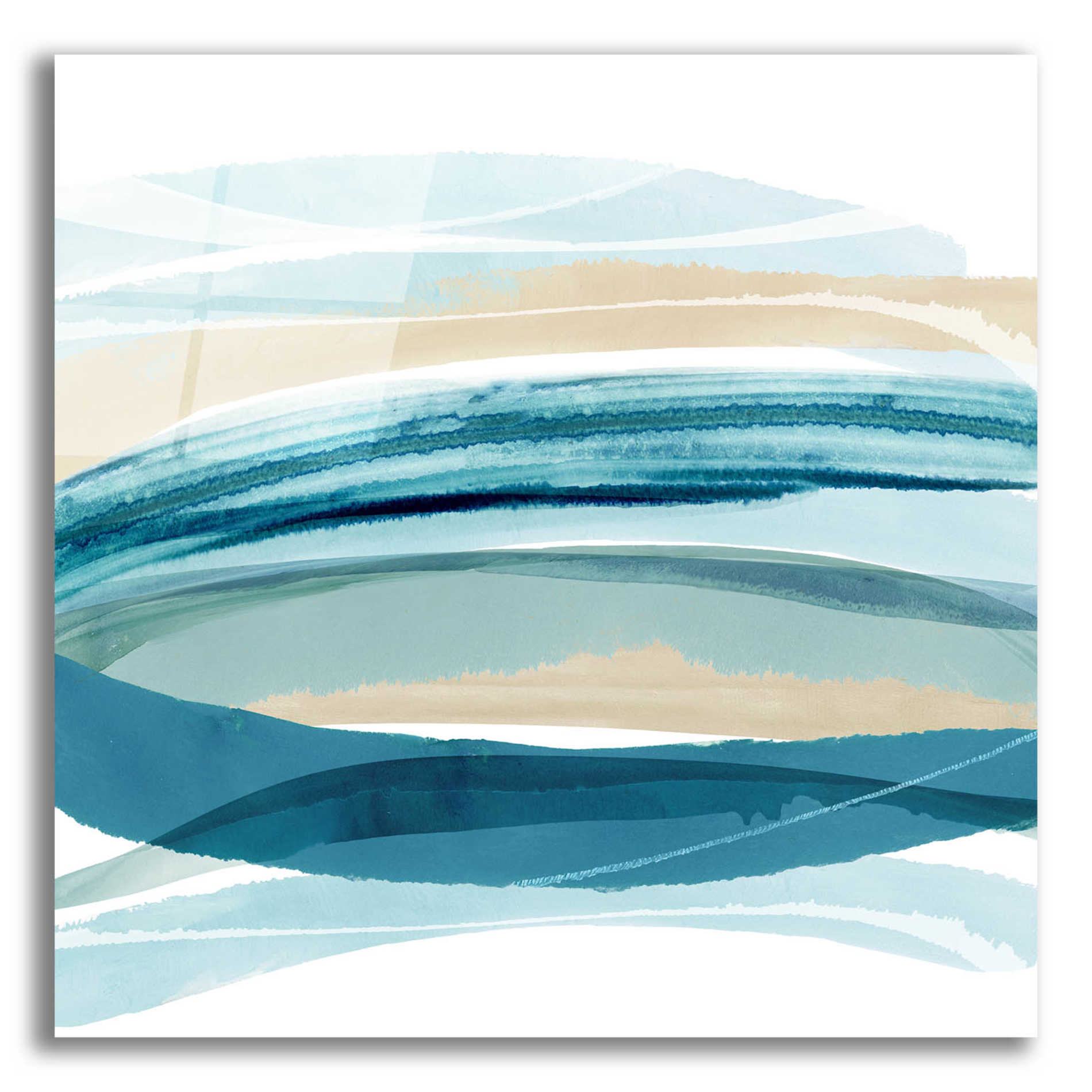 Epic Art 'Cirrus Flow I' by Flora Kouta Acrylic Glass Wall Art,12x12