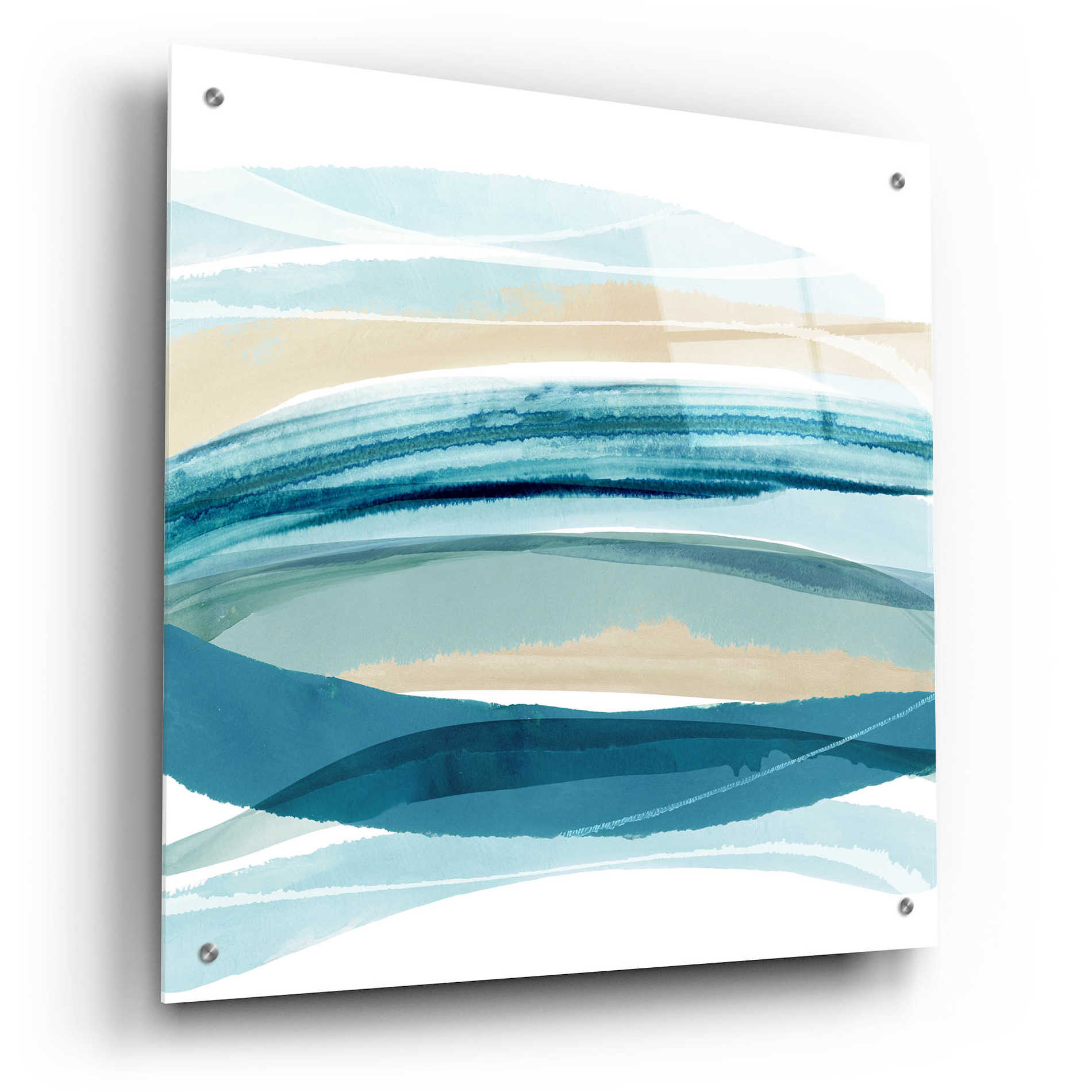 Epic Art 'Cirrus Flow I' by Flora Kouta Acrylic Glass Wall Art,24x24