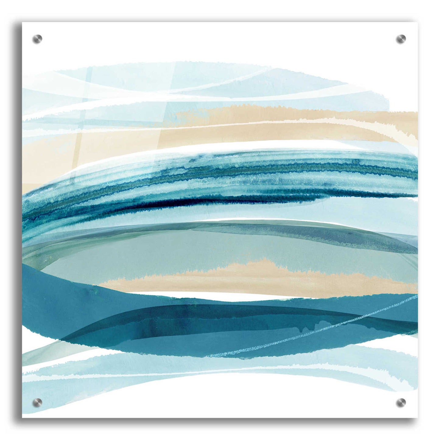 Epic Art 'Cirrus Flow I' by Flora Kouta Acrylic Glass Wall Art,24x24