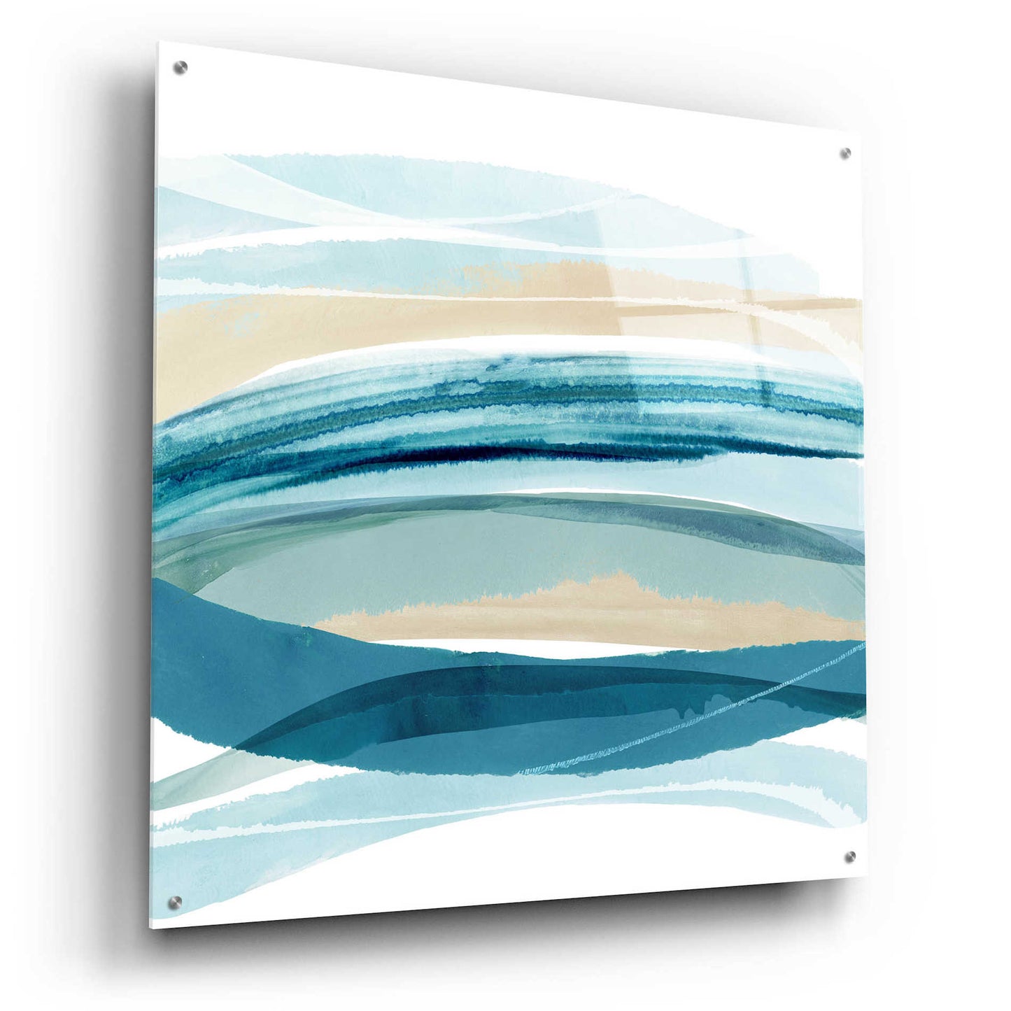 Epic Art 'Cirrus Flow I' by Flora Kouta Acrylic Glass Wall Art,36x36