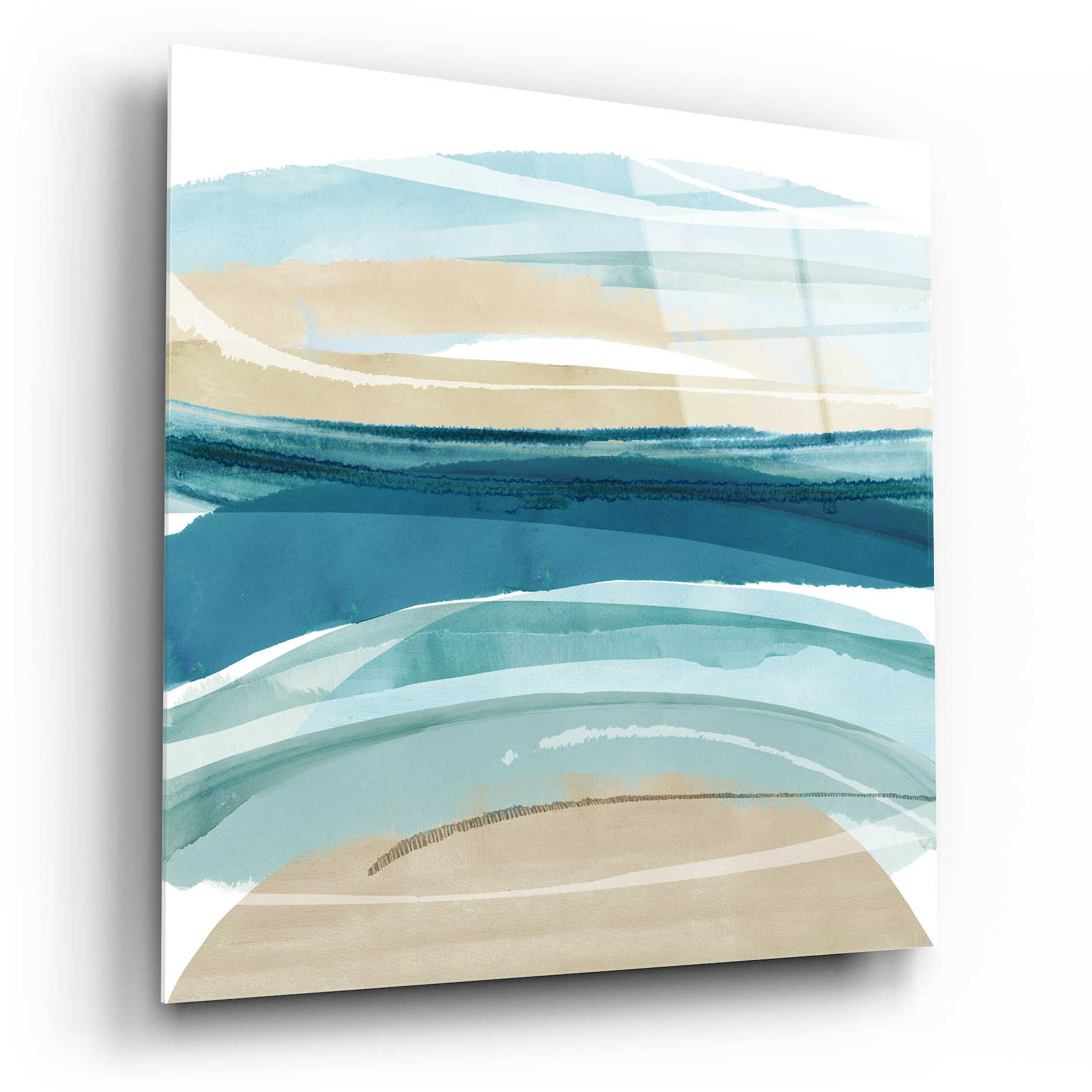 Epic Art 'Cirrus Flow II' by Flora Kouta Acrylic Glass Wall Art,12x12