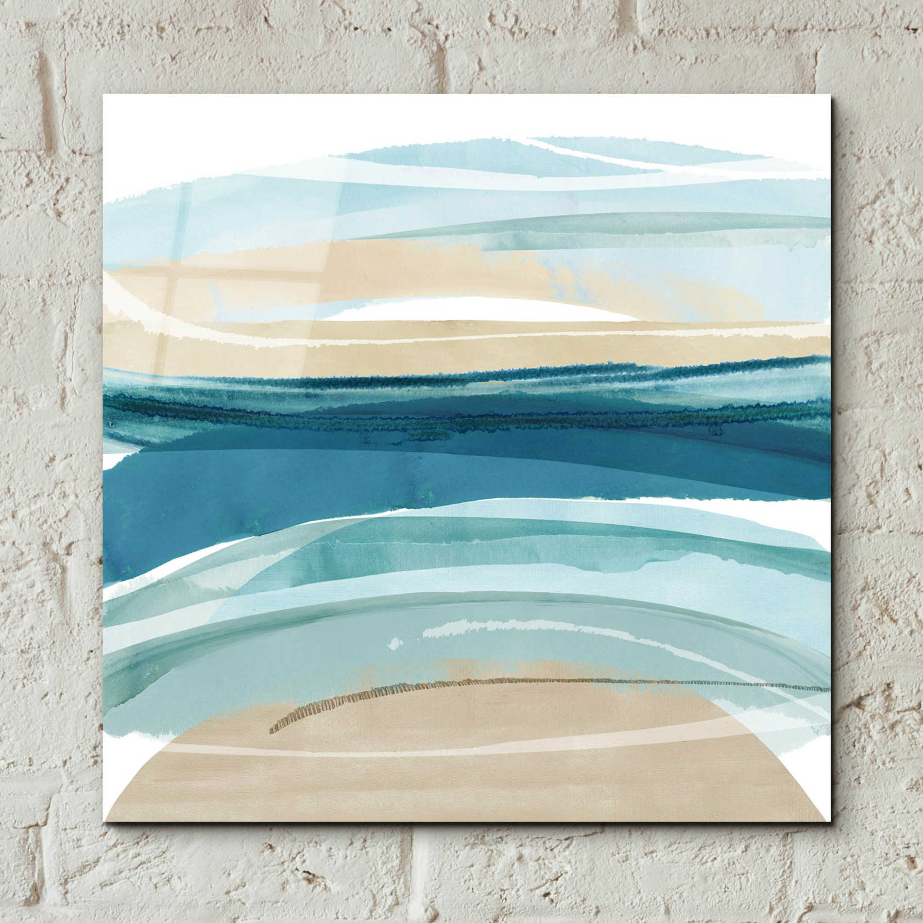 Epic Art 'Cirrus Flow II' by Flora Kouta Acrylic Glass Wall Art,12x12