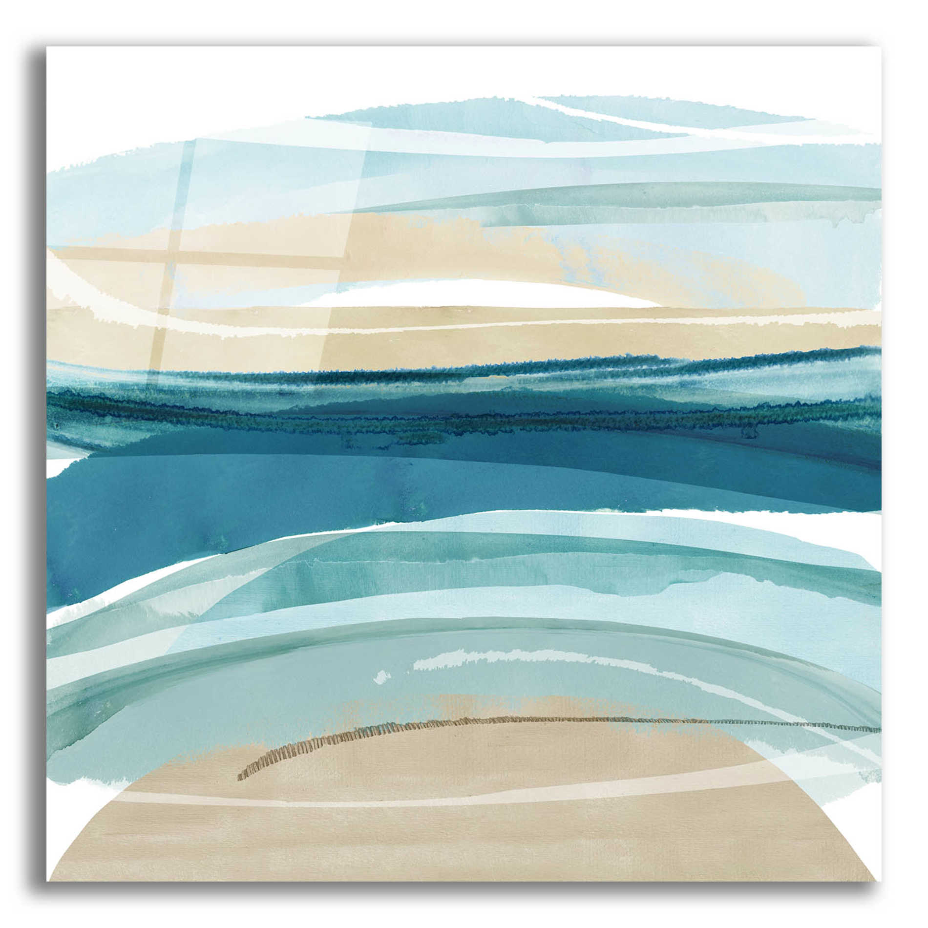 Epic Art 'Cirrus Flow II' by Flora Kouta Acrylic Glass Wall Art,12x12