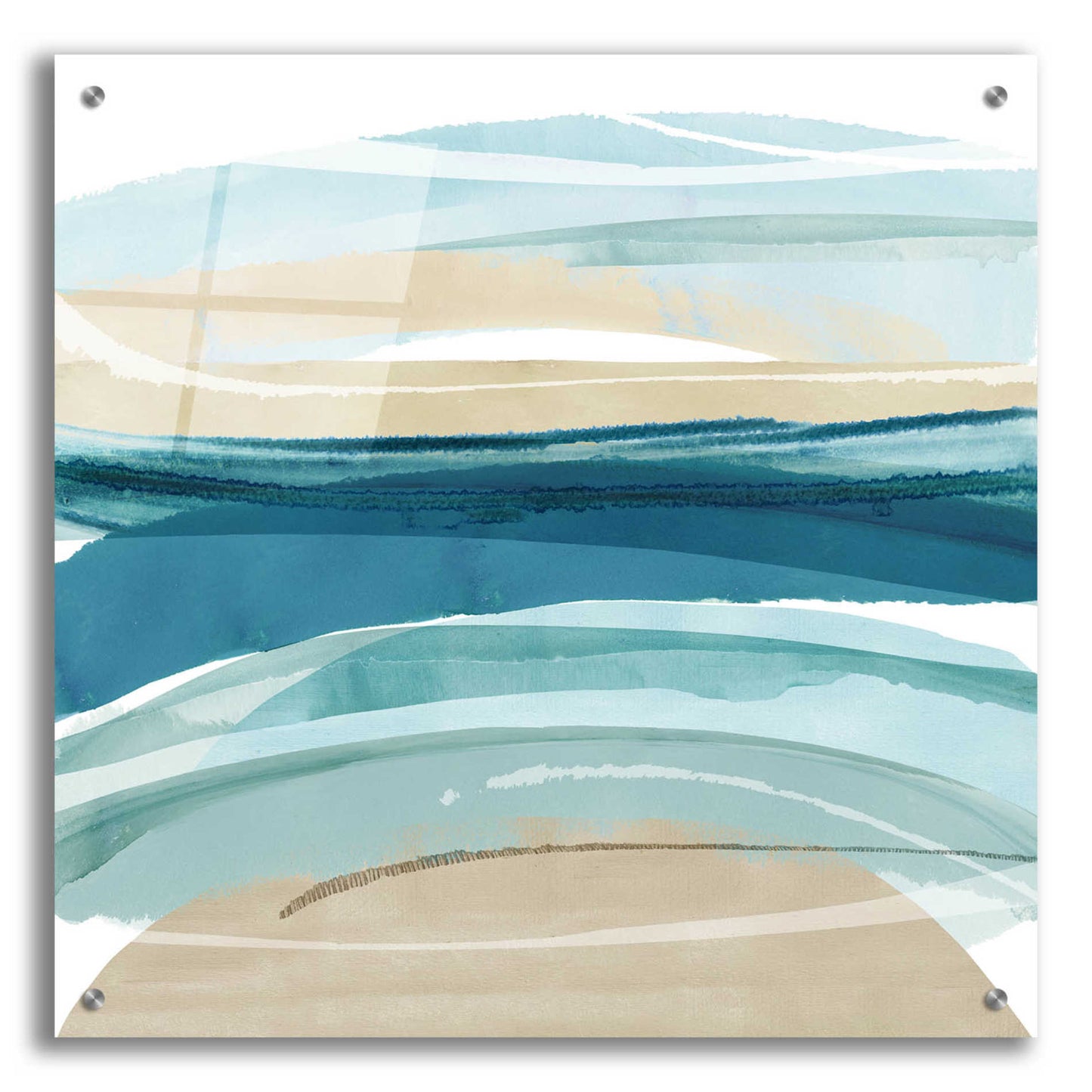 Epic Art 'Cirrus Flow II' by Flora Kouta Acrylic Glass Wall Art,24x24