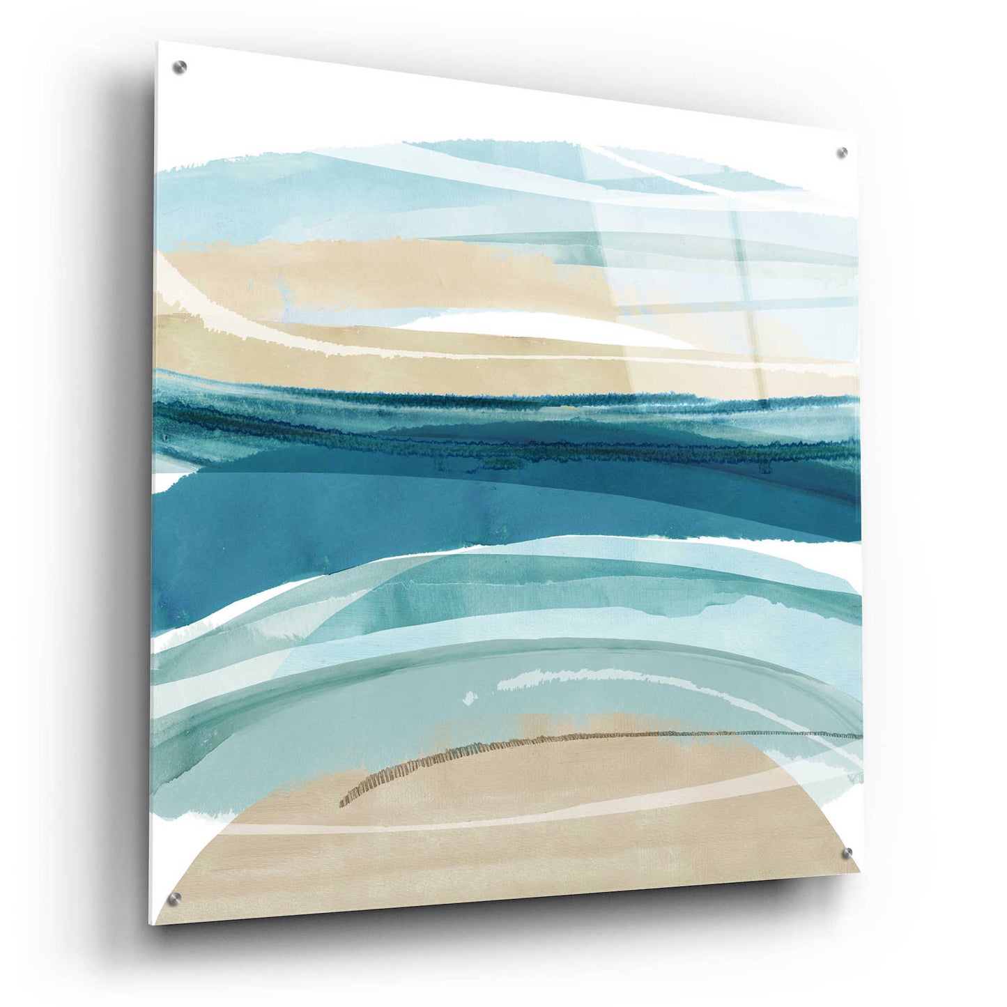 Epic Art 'Cirrus Flow II' by Flora Kouta Acrylic Glass Wall Art,36x36