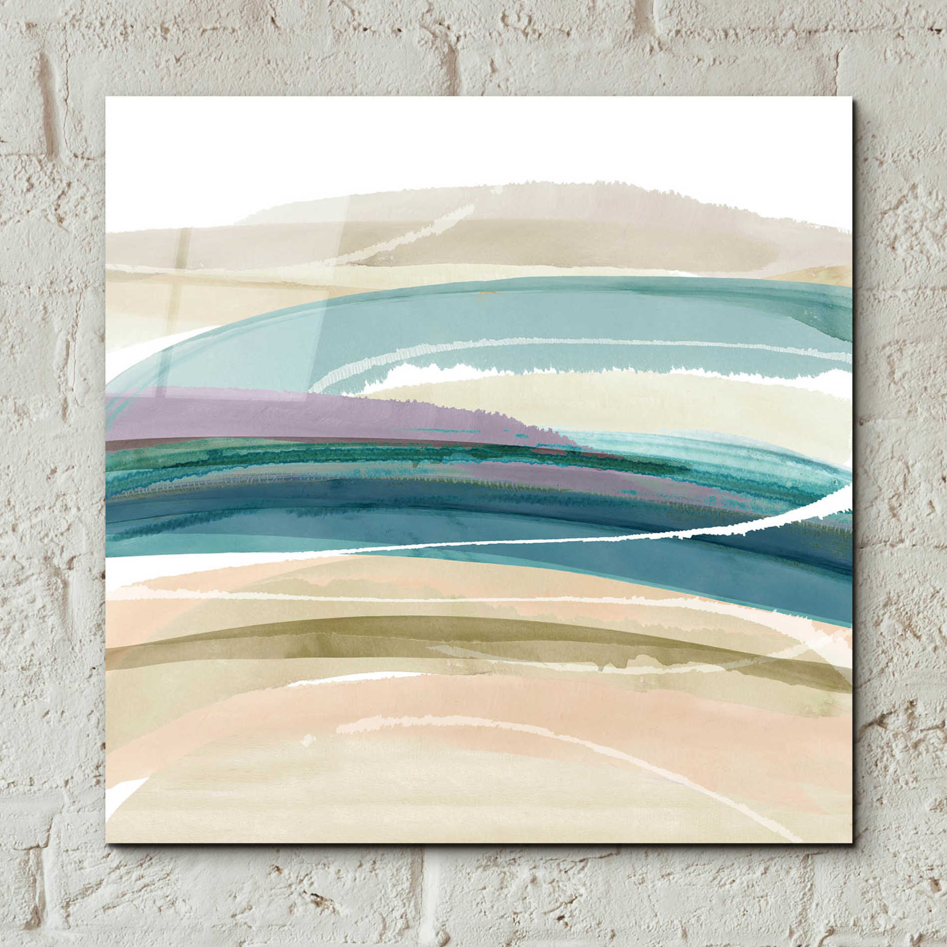 Epic Art 'Cirrus Flow III' by Flora Kouta Acrylic Glass Wall Art,12x12