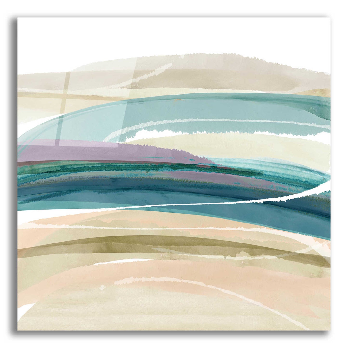 Epic Art 'Cirrus Flow III' by Flora Kouta Acrylic Glass Wall Art,12x12