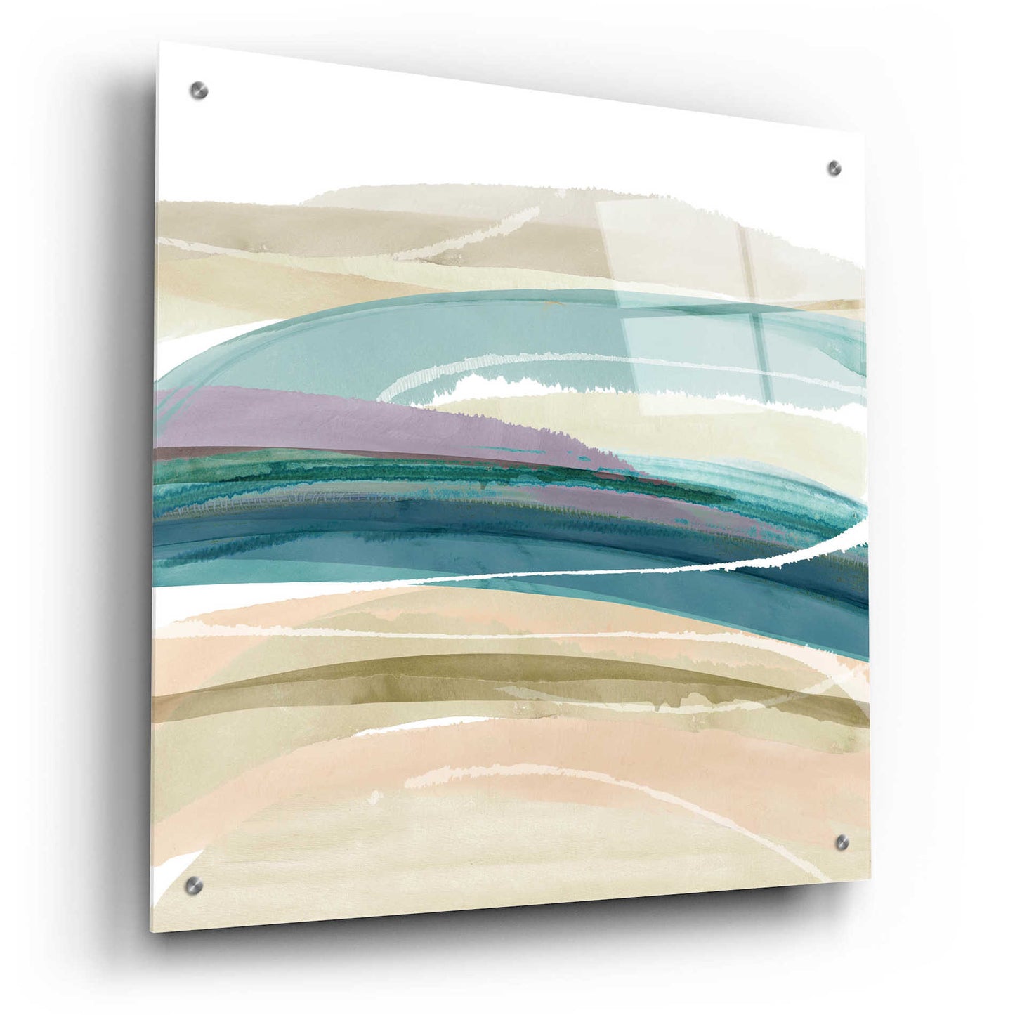 Epic Art 'Cirrus Flow III' by Flora Kouta Acrylic Glass Wall Art,24x24