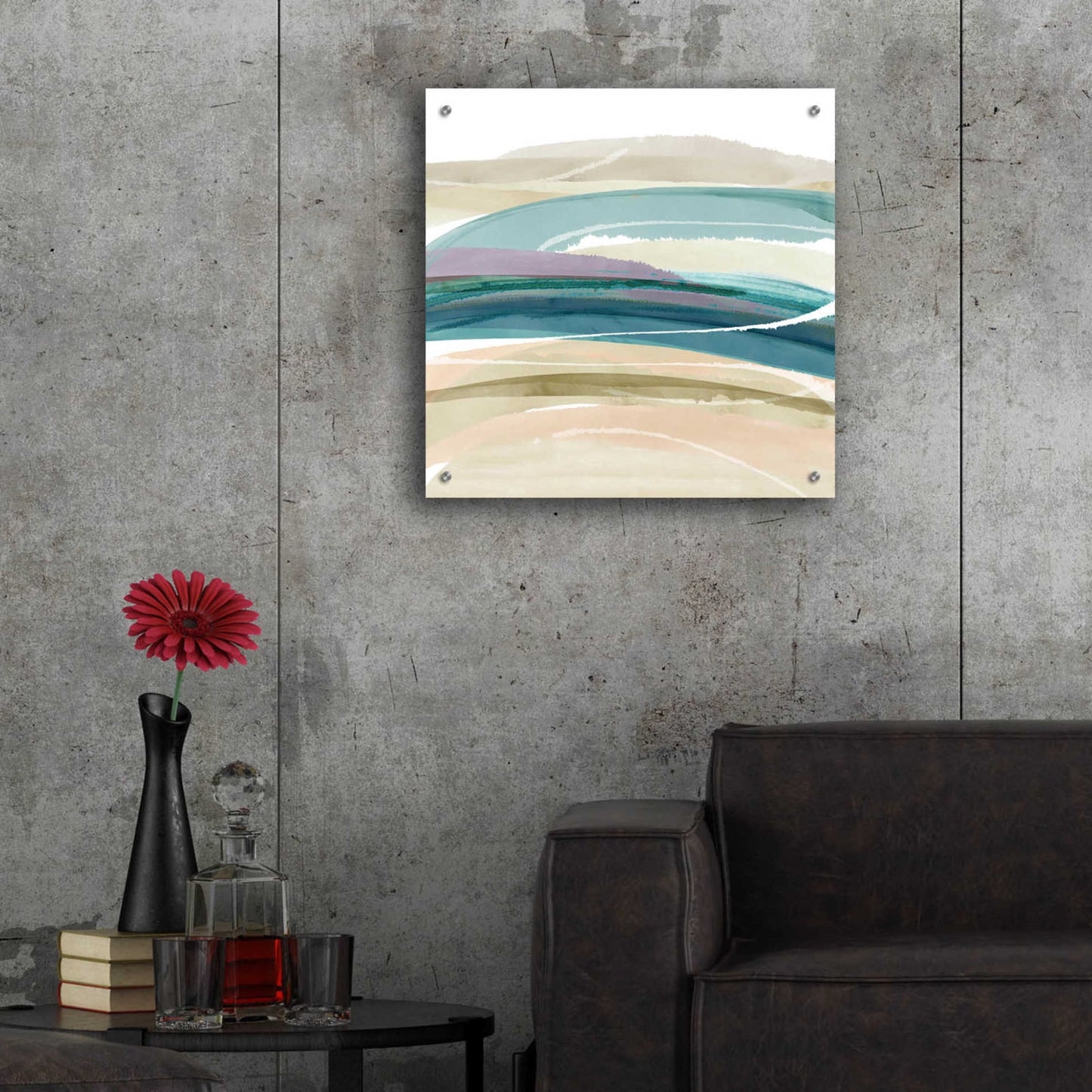 Epic Art 'Cirrus Flow III' by Flora Kouta Acrylic Glass Wall Art,24x24